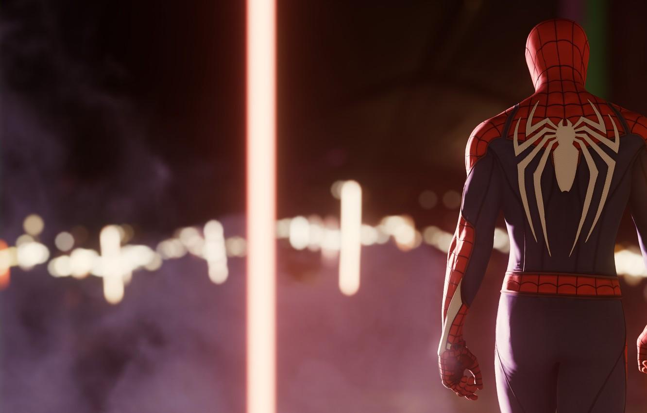 Wallpaper City, Peter Parker, Spider man, PS4 image for desktop