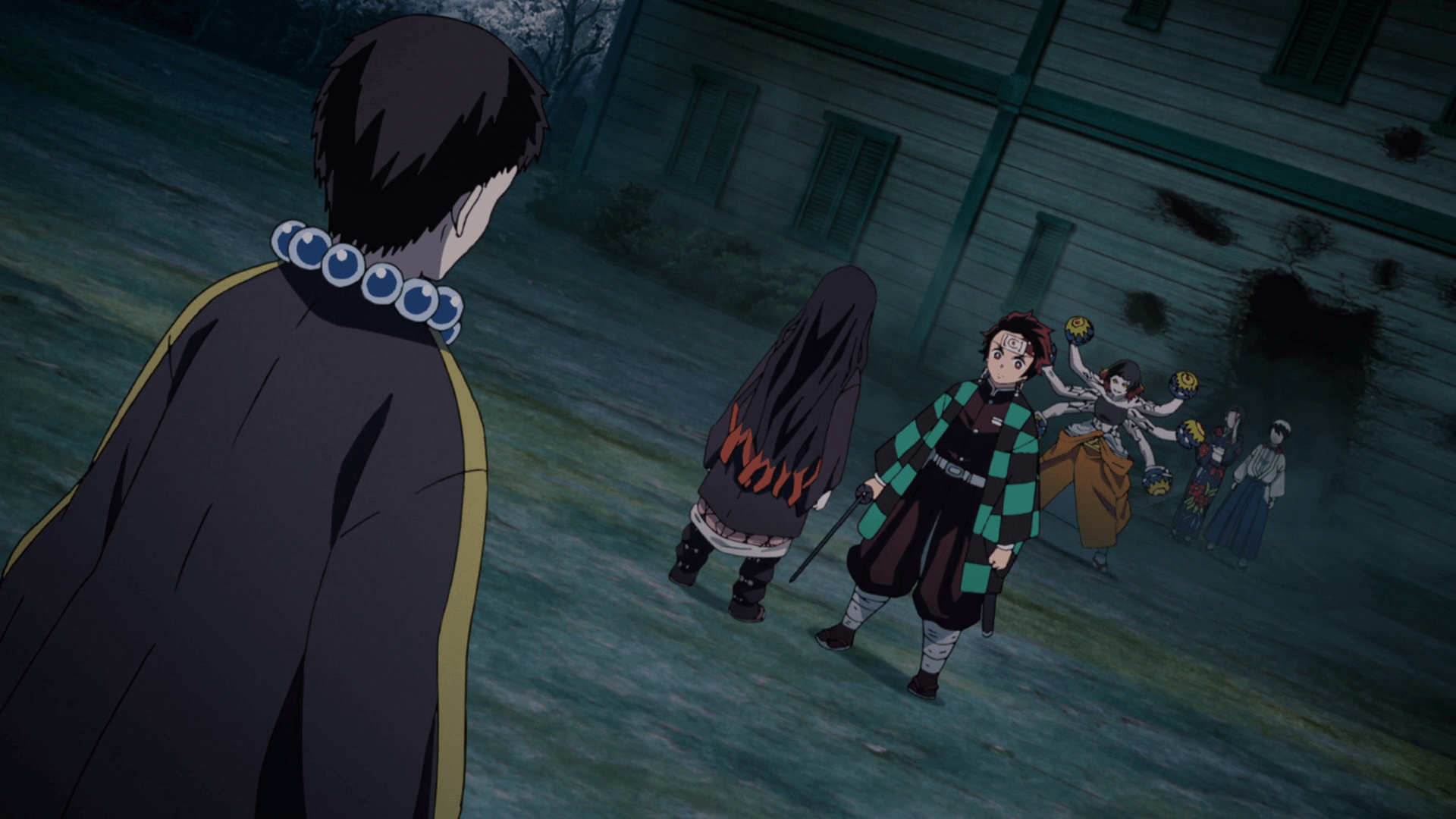 Tanjiro Kamado, Nezuko Kamado, Tamayo & Yushiro vs. Susamaru