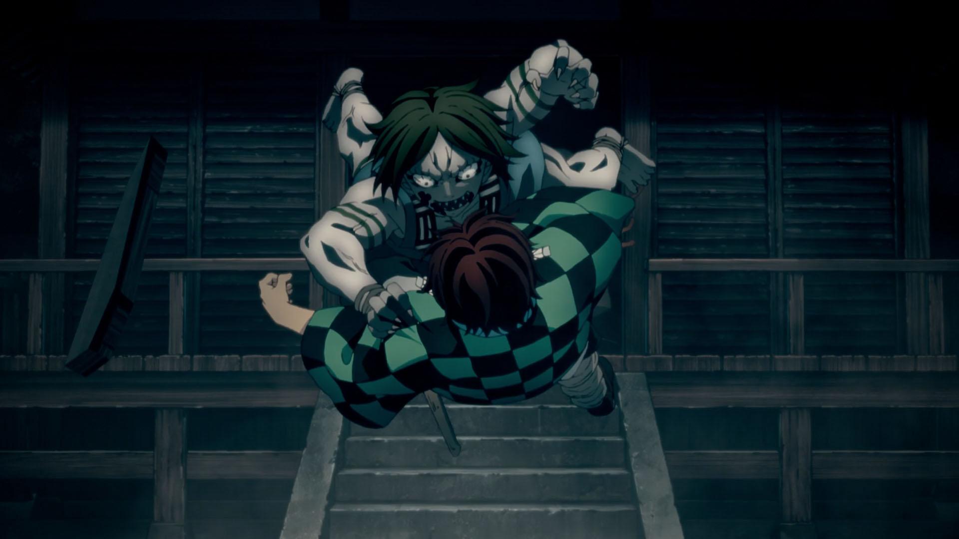 Demon in the temple Kimetsu no Yaiba wallpaper