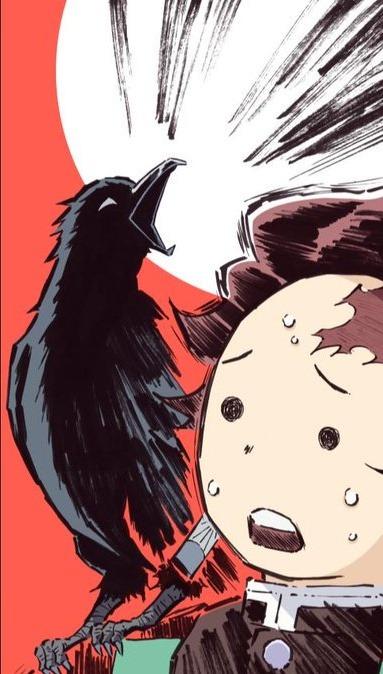 Kasugai Crow Kimetsu no Yaiba wallpaper
