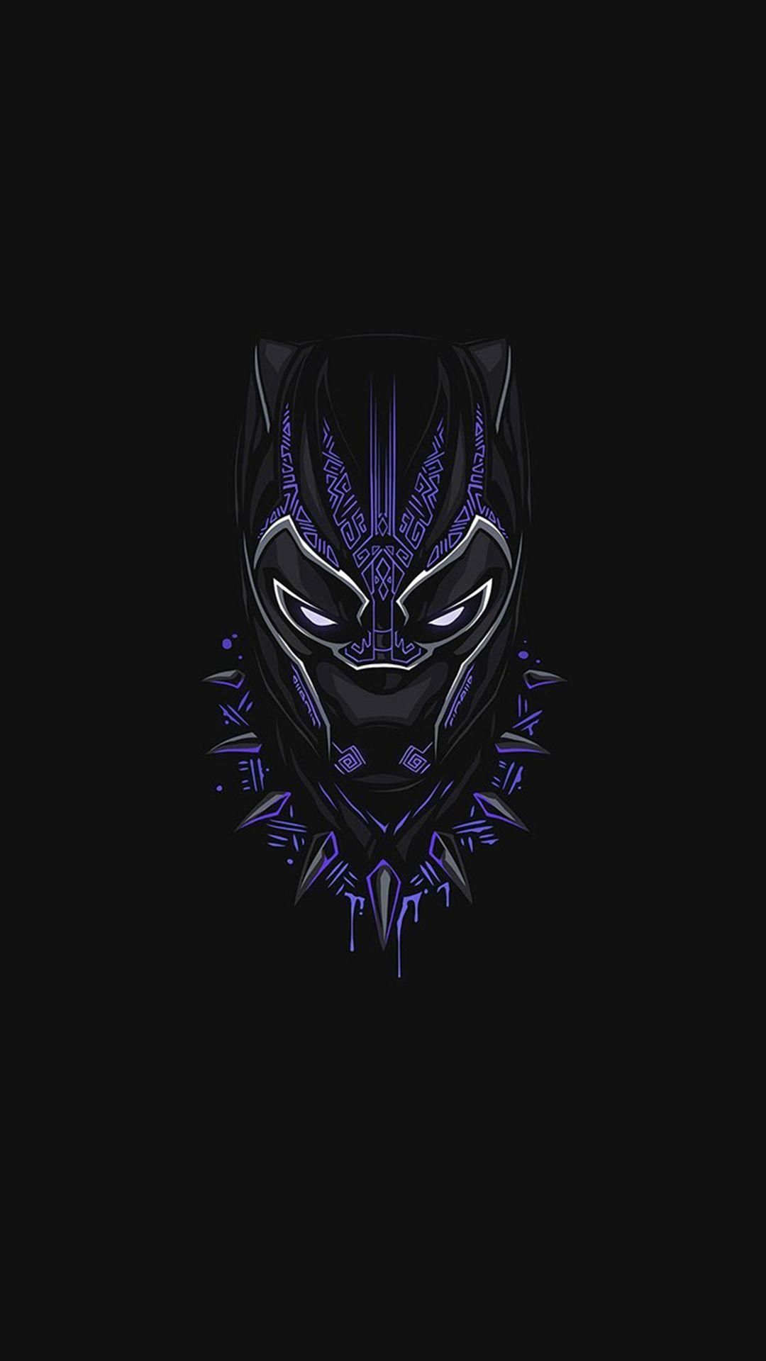 Black Panther Marvel Phone Wallpaper Free Black