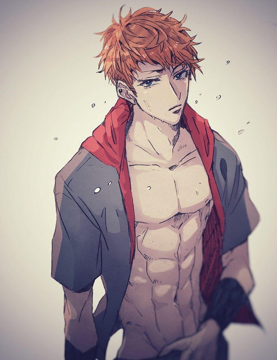 Hot. Anime guys shirtless, Anime guys