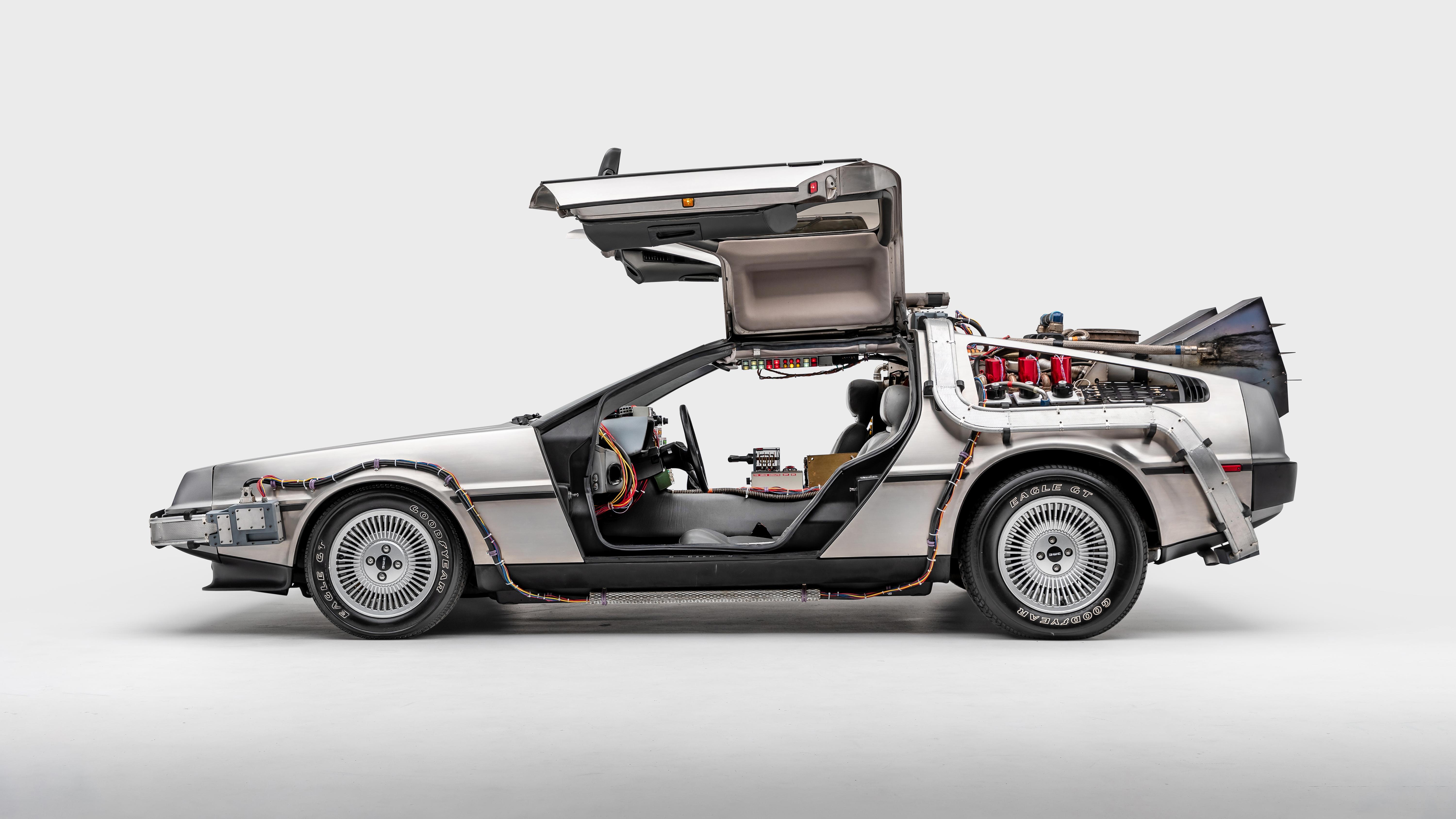 DeLorean DMC 12 Back To The Future 4K Wallpaper. HD Car Wallpaper