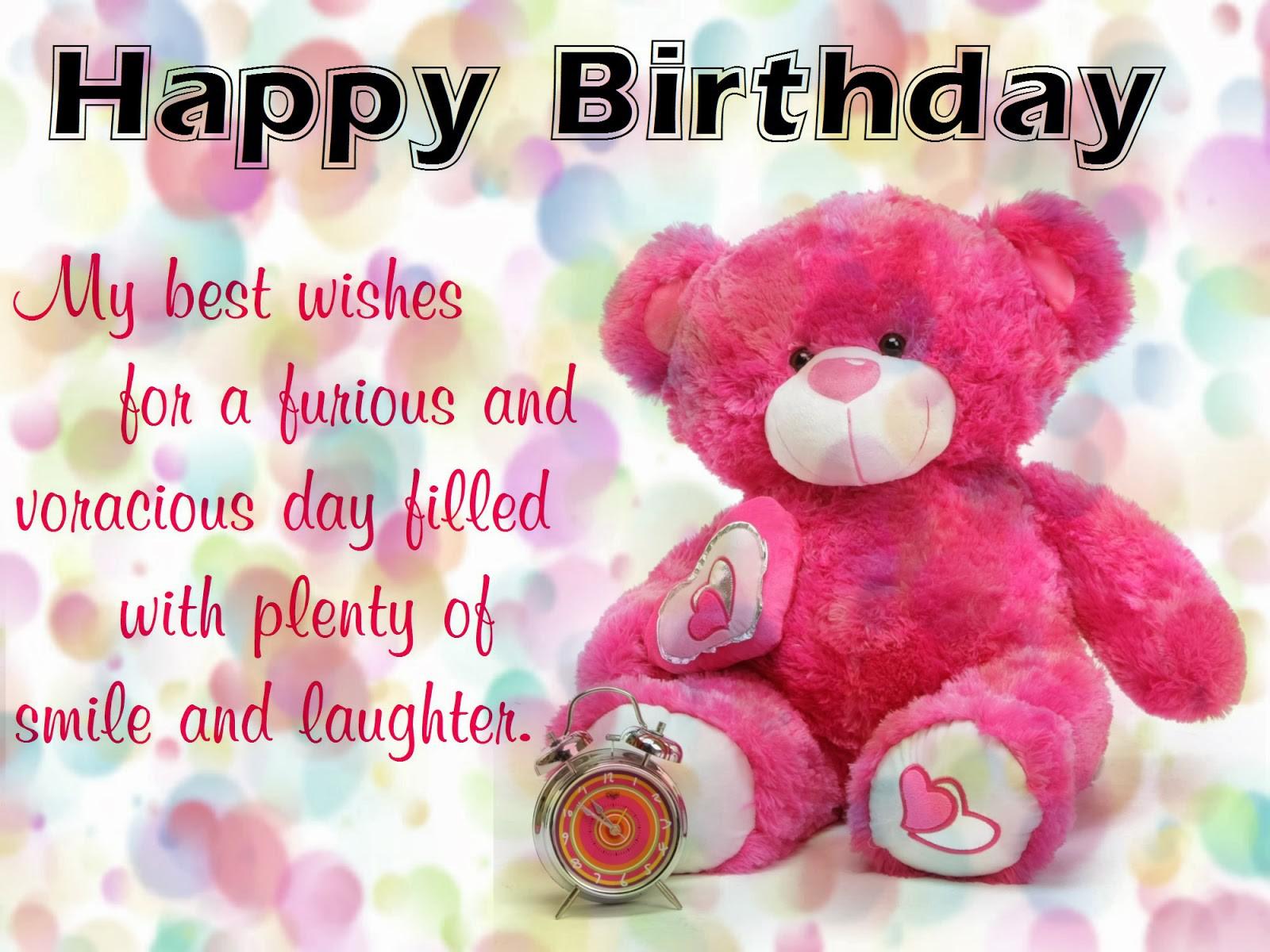 Best Birthday Wishes Wallpaper Wishes With Teddy