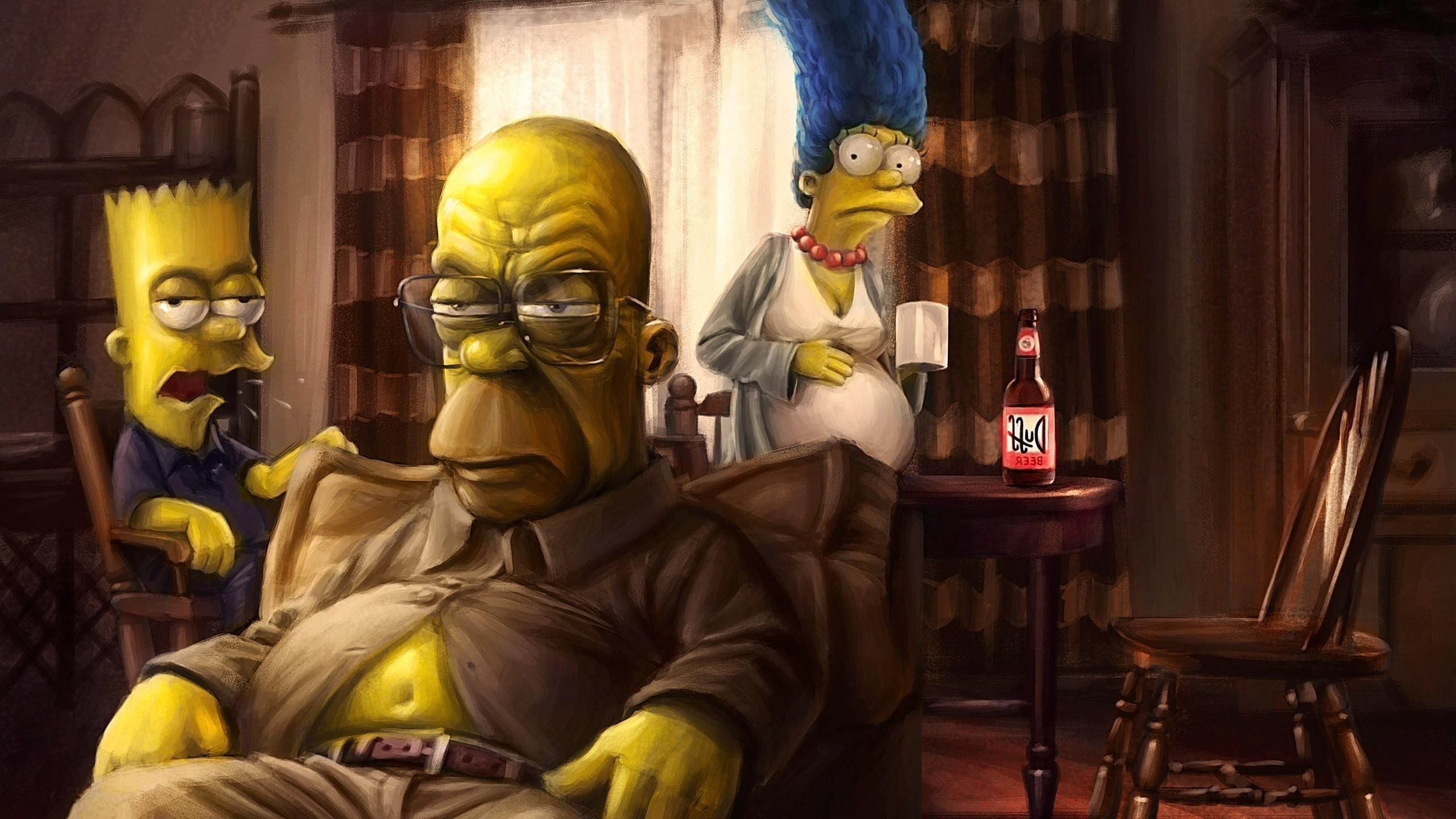 Breaking Bad, TV, The Simpsons, Artwork, Marge Simpson
