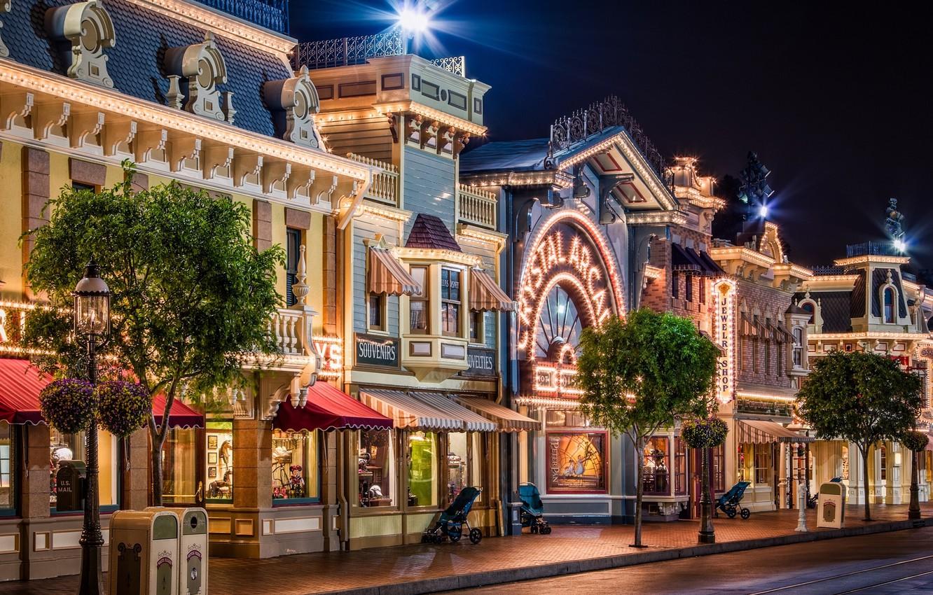 Wallpaper street, CA, Disneyland, California, Disneyland