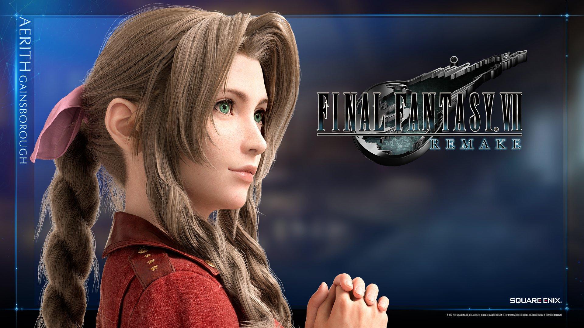 Final Fantasy VII Remake Official Wallpaper of Tifa