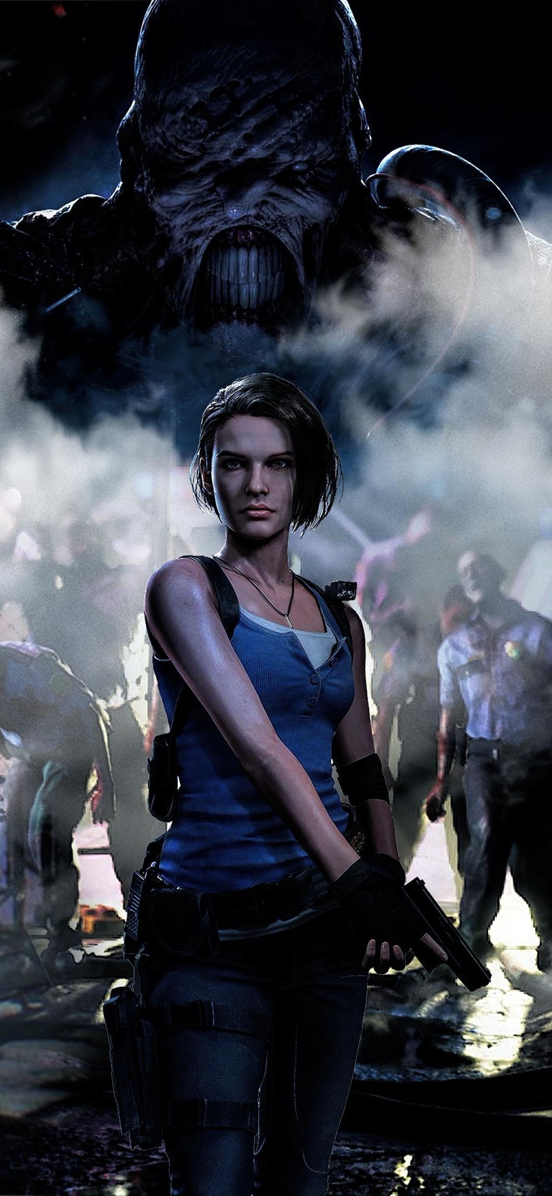 Wallpaper Jill Valentine, cleavege, Residen Evil 3, AI art, Residen Evil 3  Remake for mobile and desktop, section ии арт, resolution 3158x1776 -  download