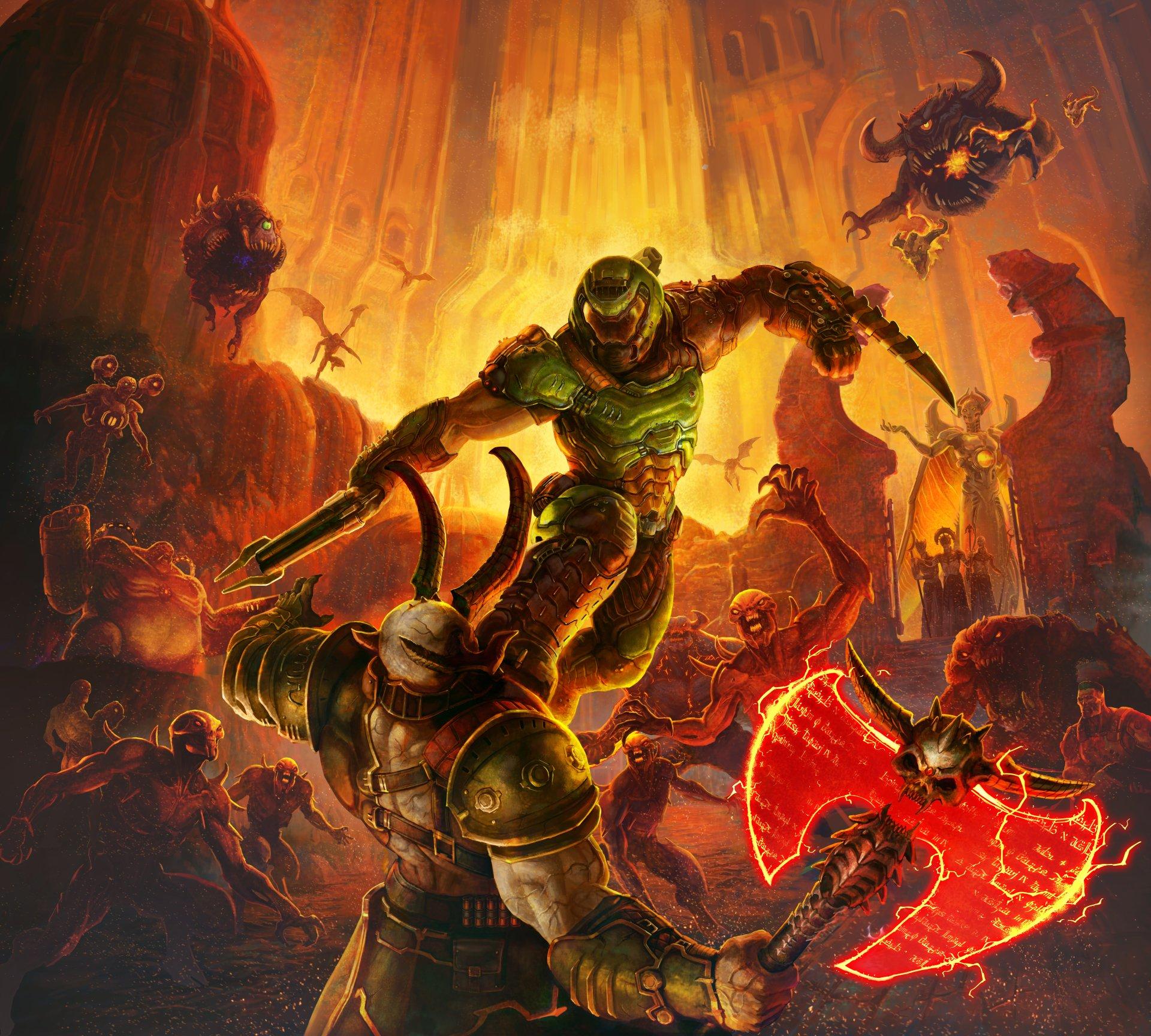 Doom II QuakeCon Doomguy Video game Doom game computer Wallpaper video  Game png  PNGWing