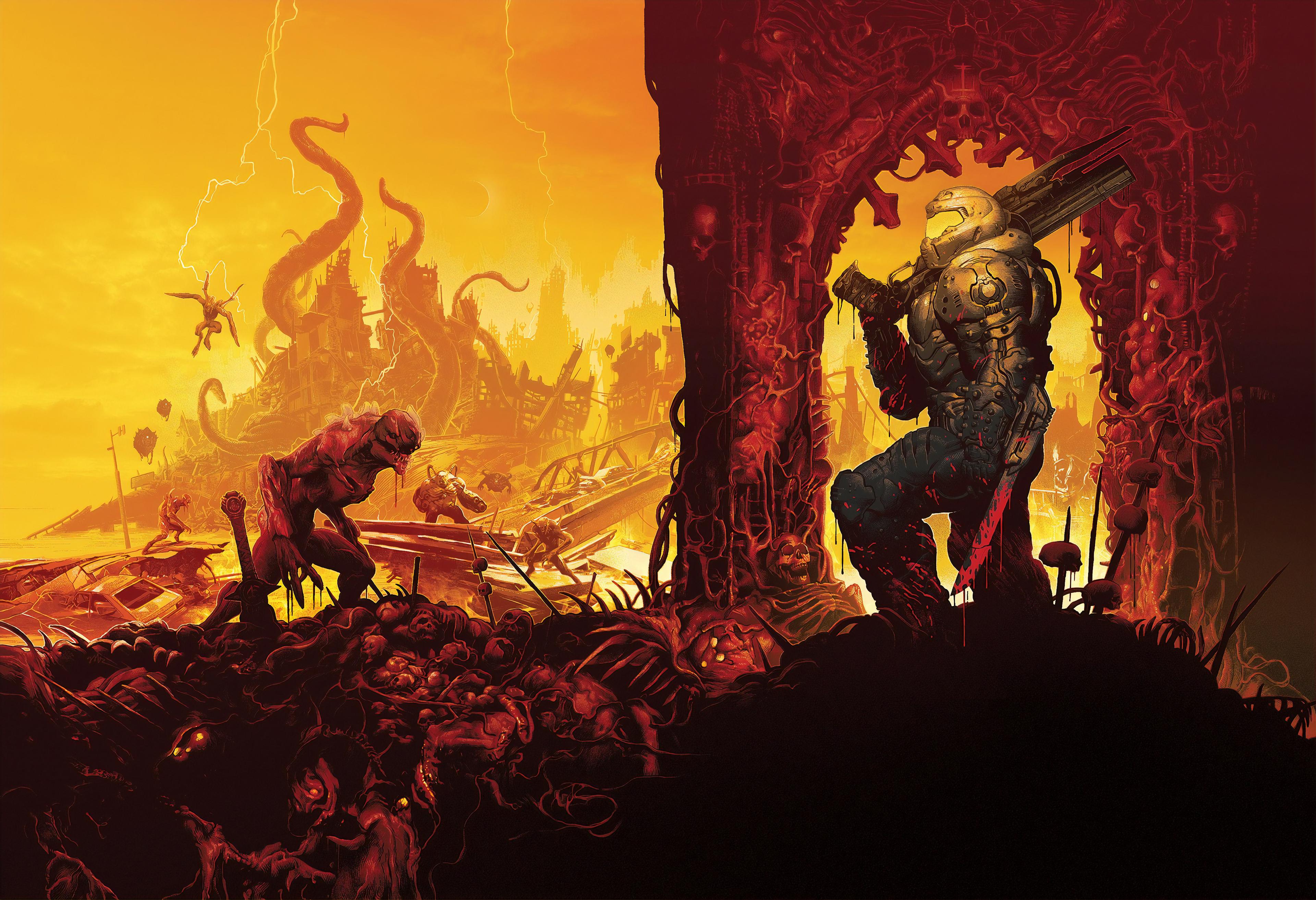 Doom Eternal 4k 2019, HD Games, 4k Wallpapers, Image