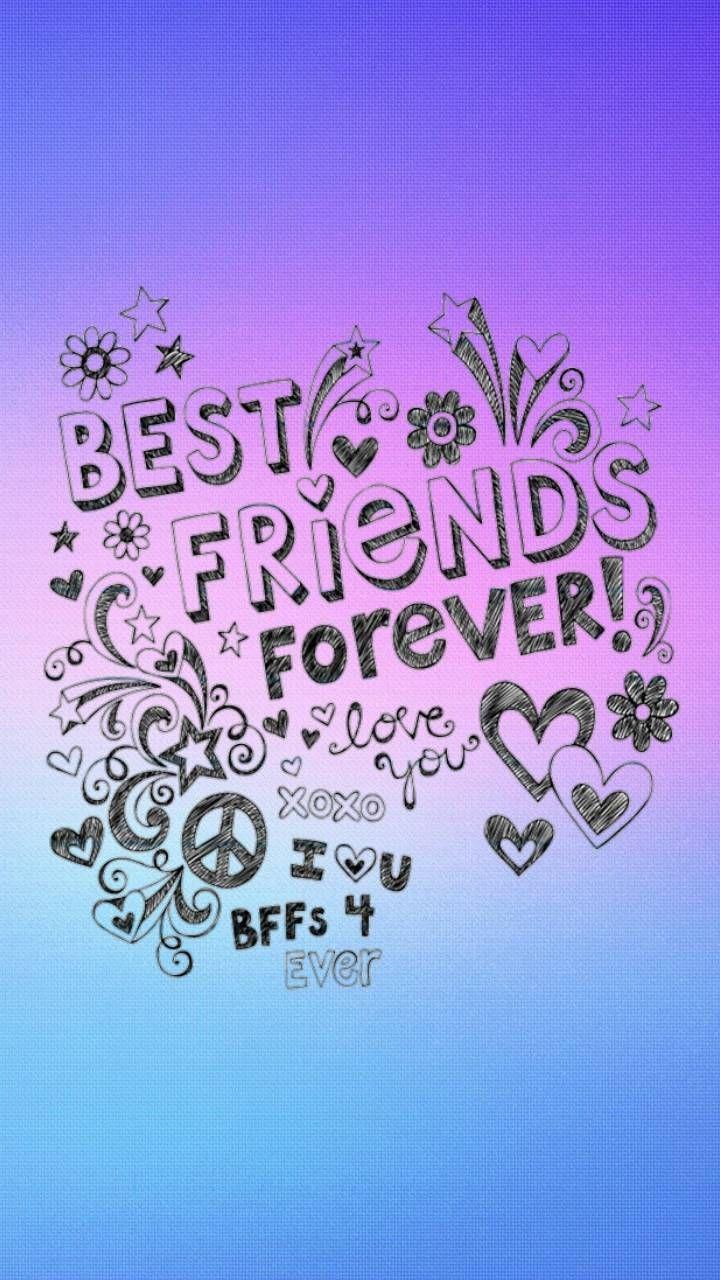 Best Friends. Best friend wallpaper, Friends wallpaper, Bff