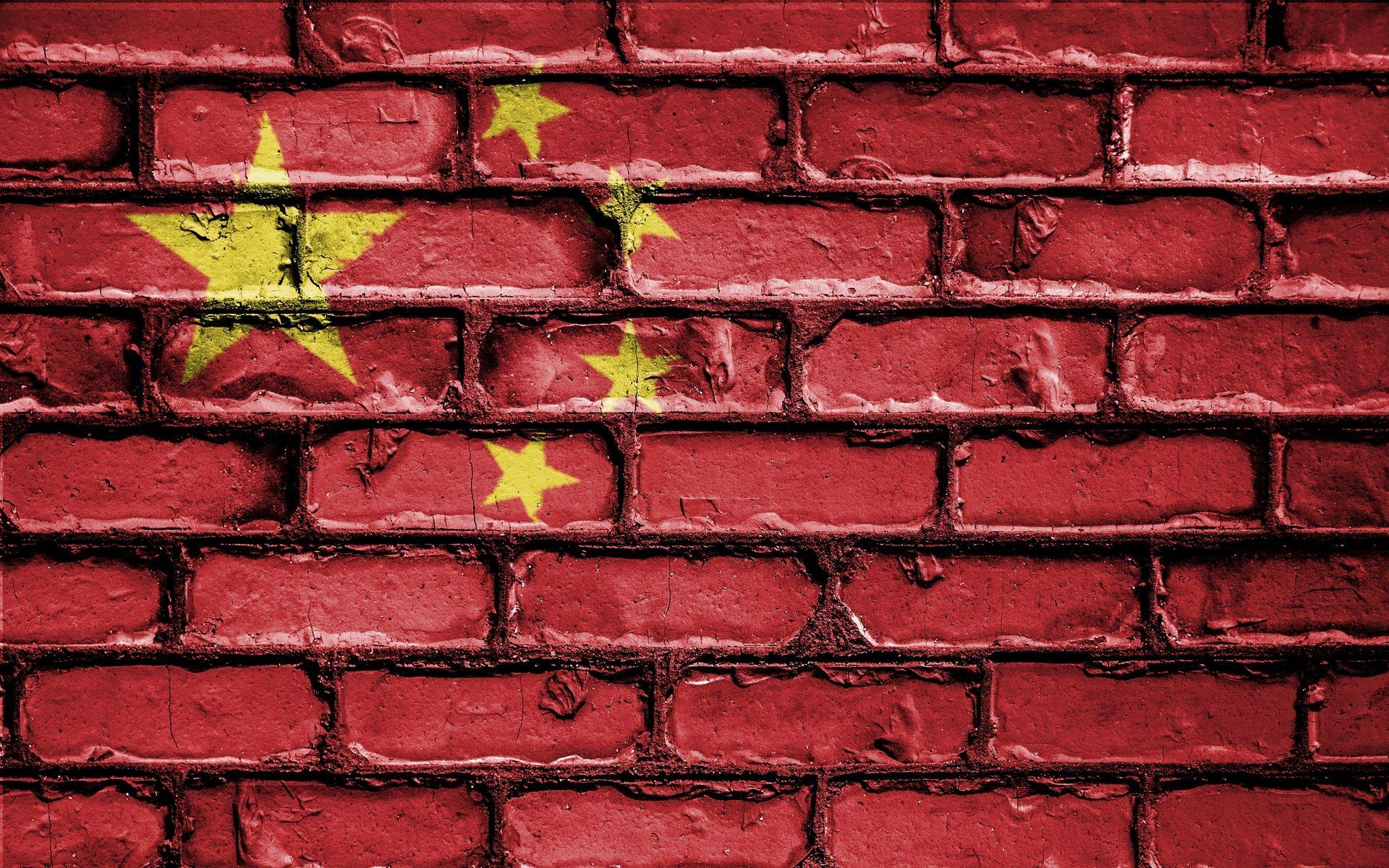 China flag wallpaper HD. Wall hd, Stone wallpaper, Brick wall