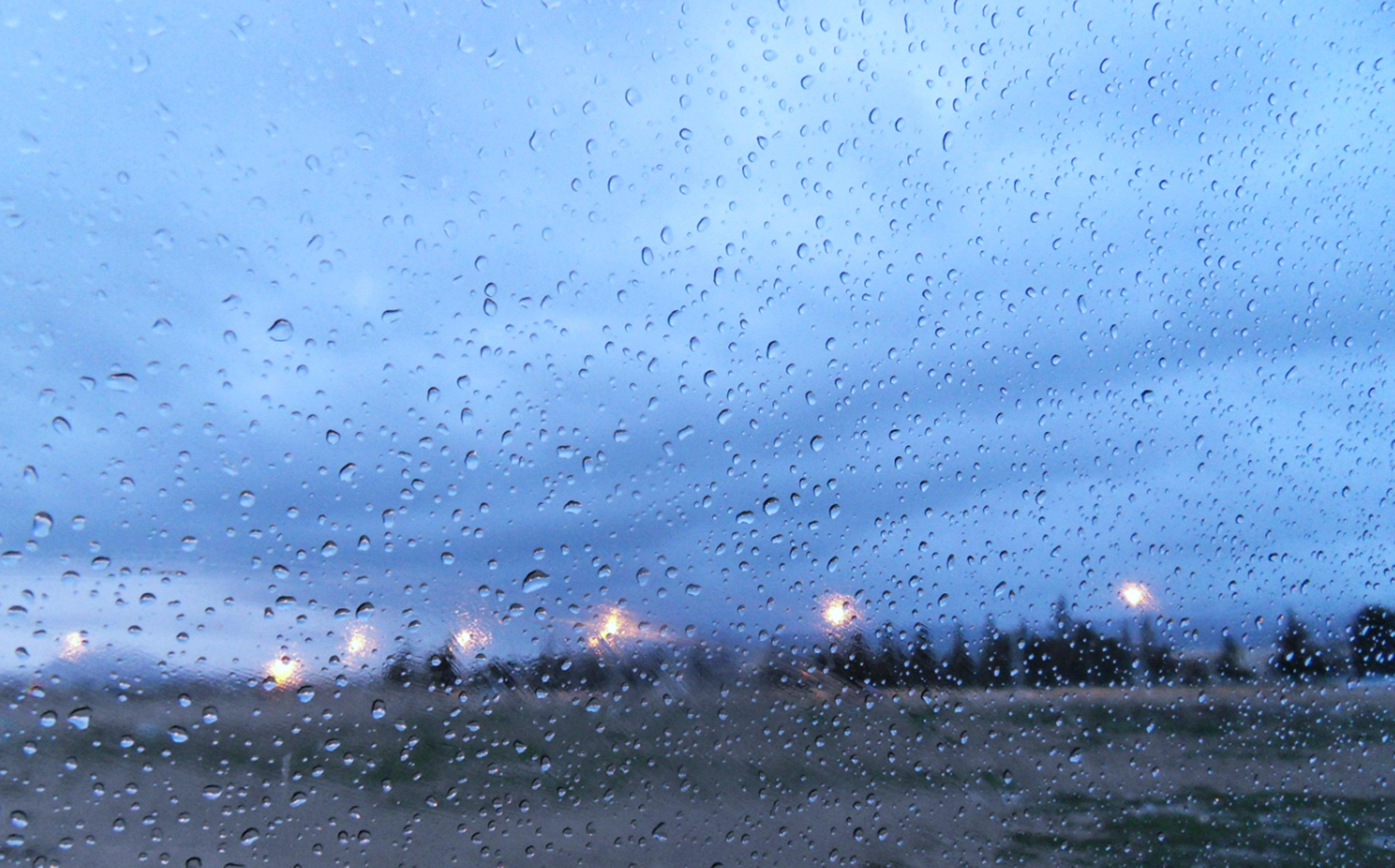 Rain cloudy landscape Algeria lights winter glass sky