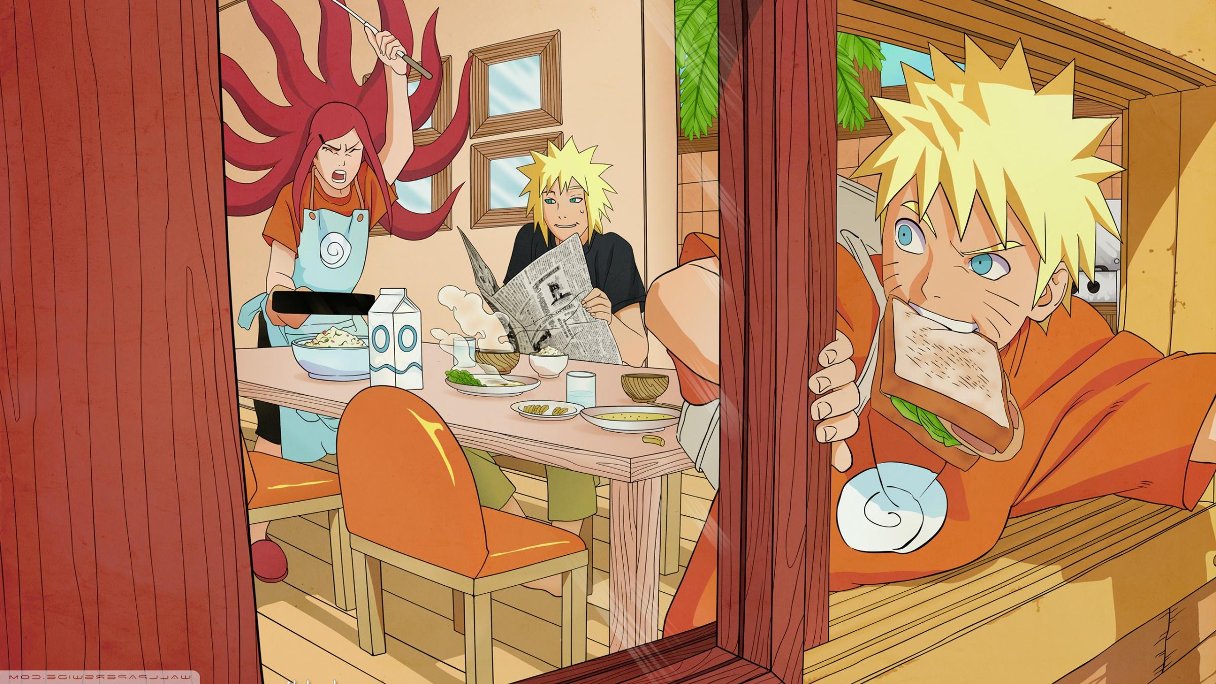 Naruto Uzumaki Family download high quality desktop wallpaper