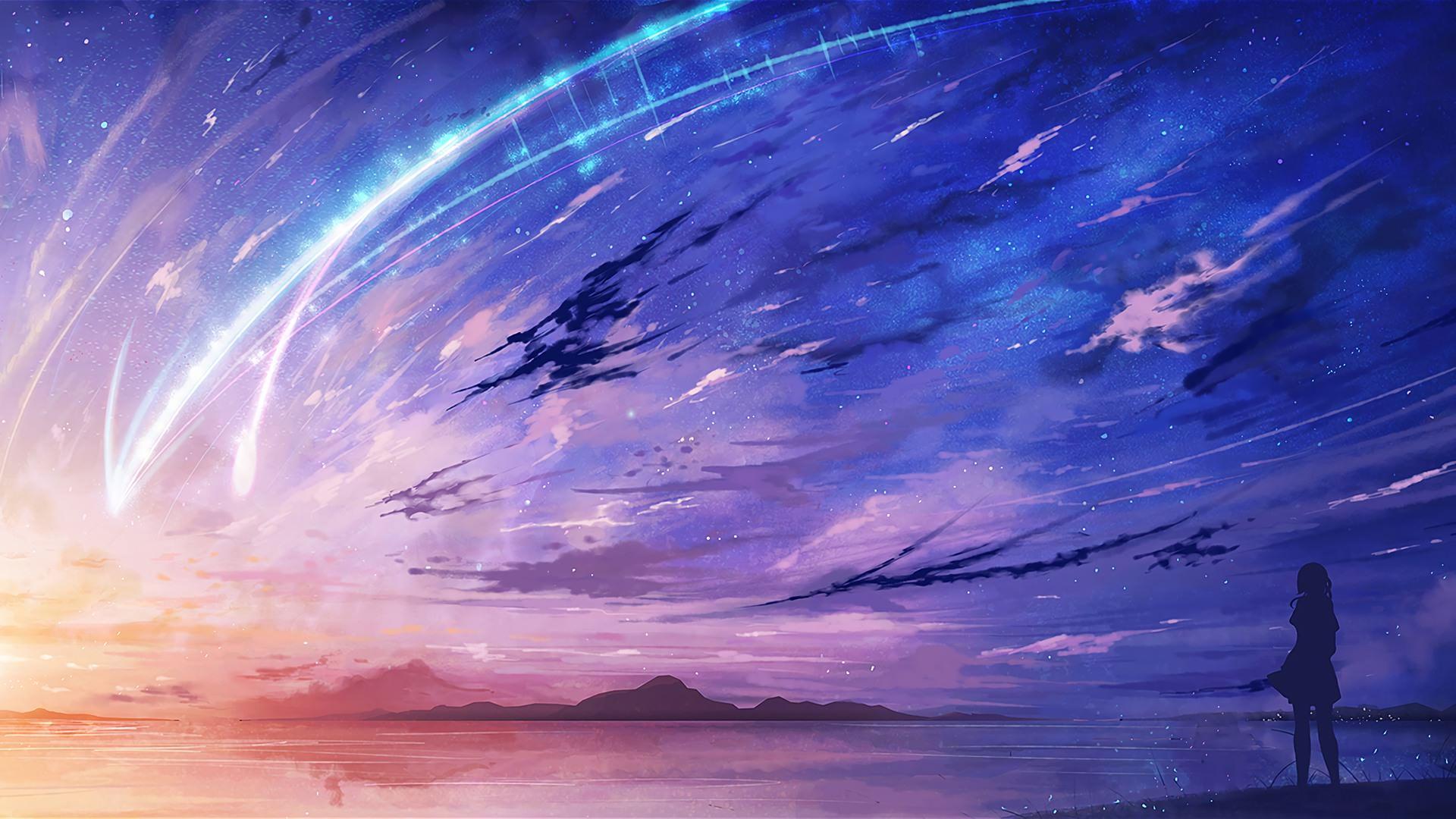 Pink Anime Scenery Wallpaper Free Pink Anime Scenery