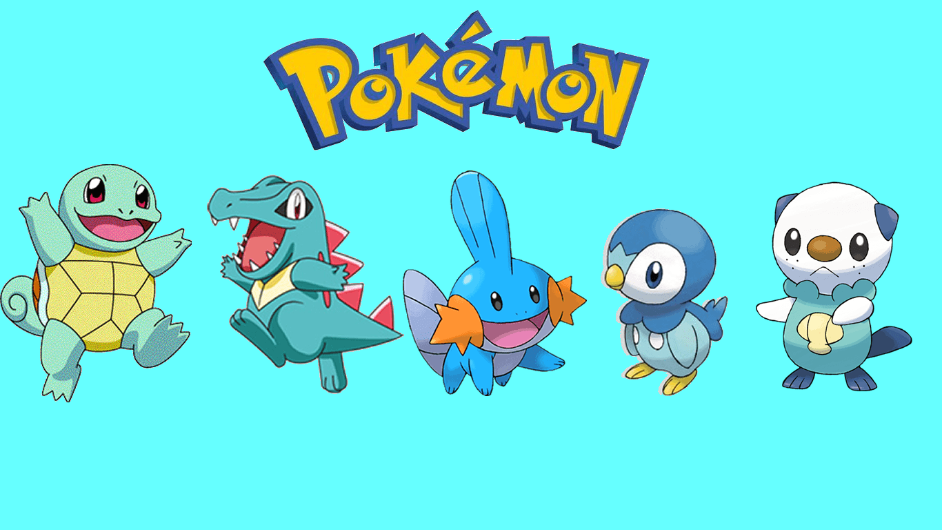 Free download pokemon mudkip squirtle totodile oshawott