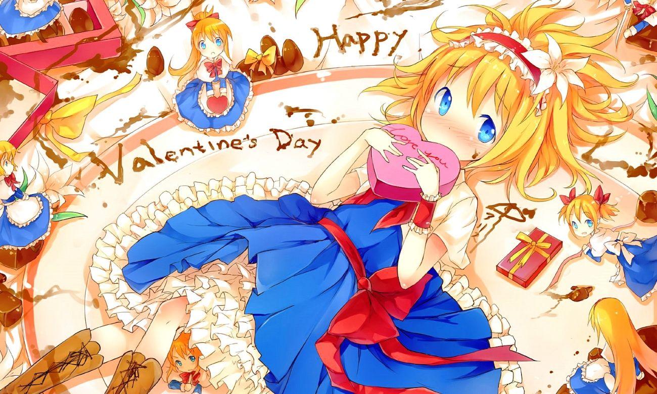 Valentine Day Wallpaper Anime Touhou Doll Shanghai Alice