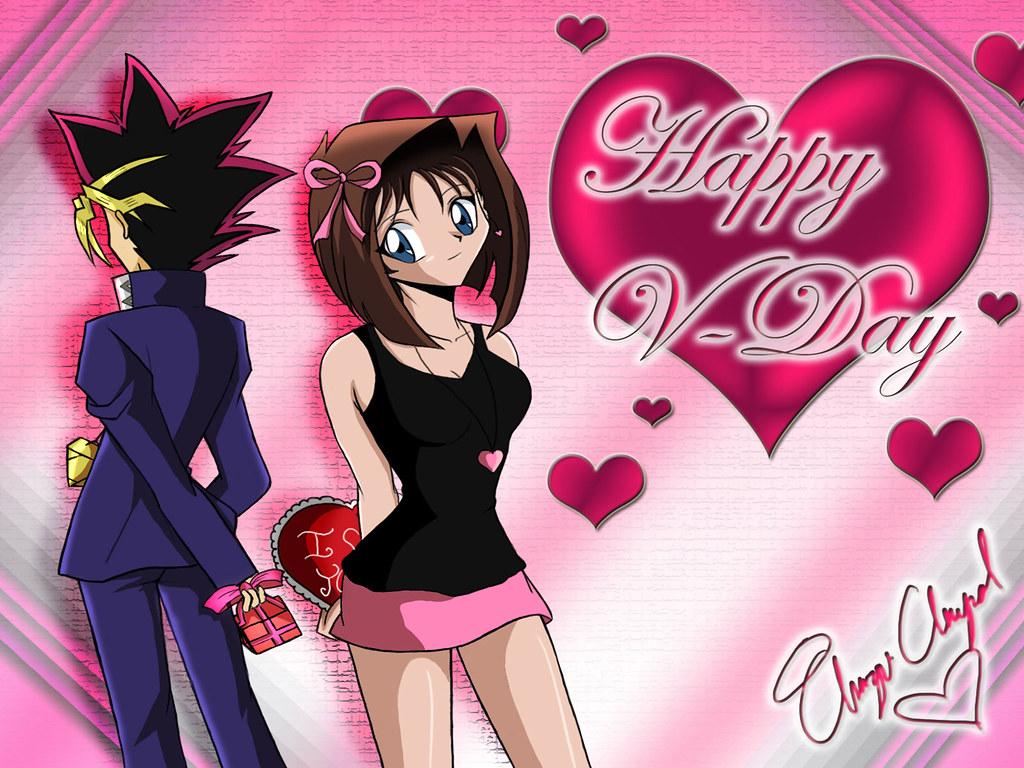 Happy Valentines Day Anime Couple Love HD Wallpaper