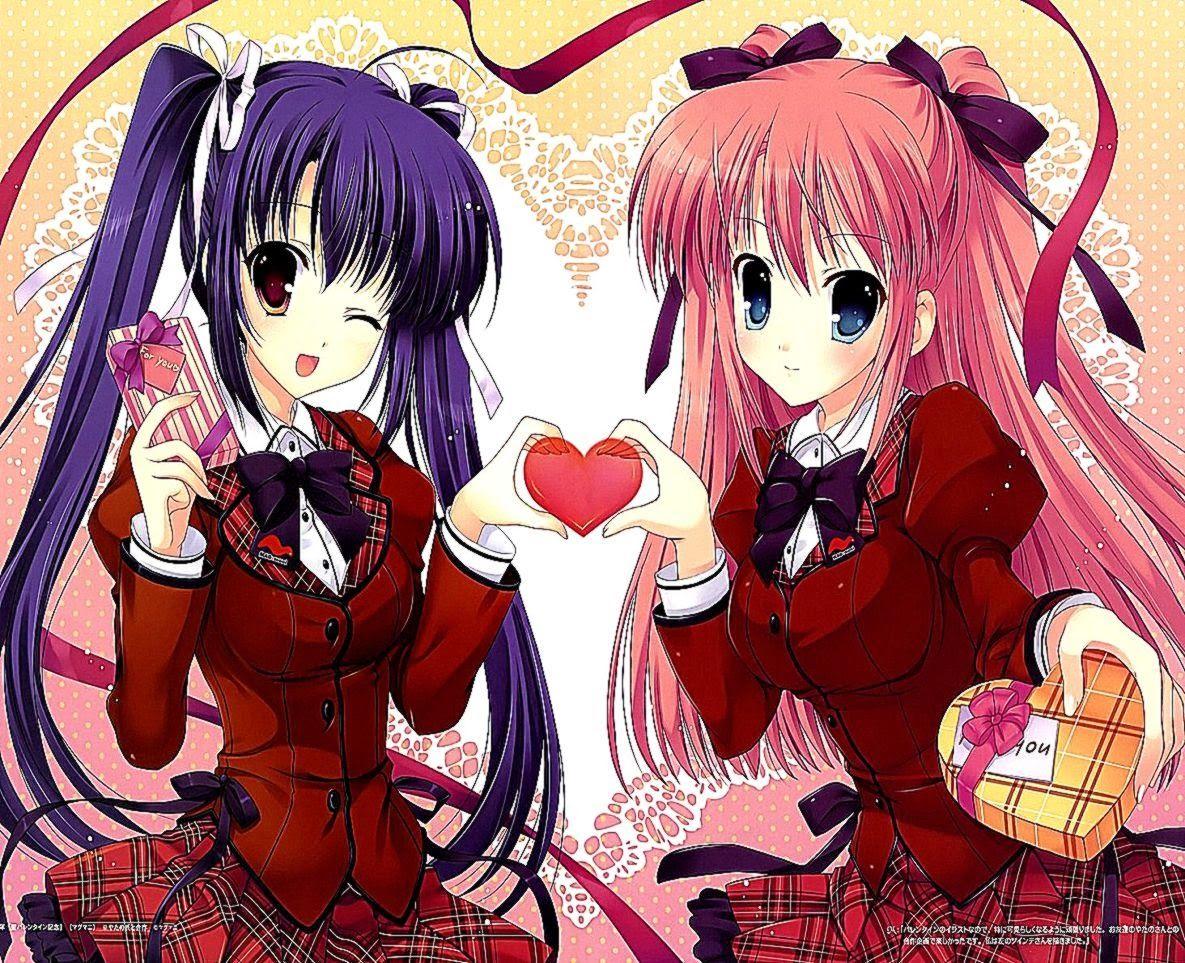 Anime Valentine's Day Desktop Wallpaper Free Anime Valentine's Day Desktop Background