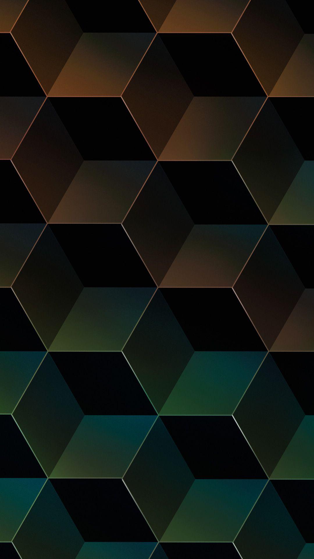 geometric gradient facets Apple iPhone 7 Plus HD wallpaper