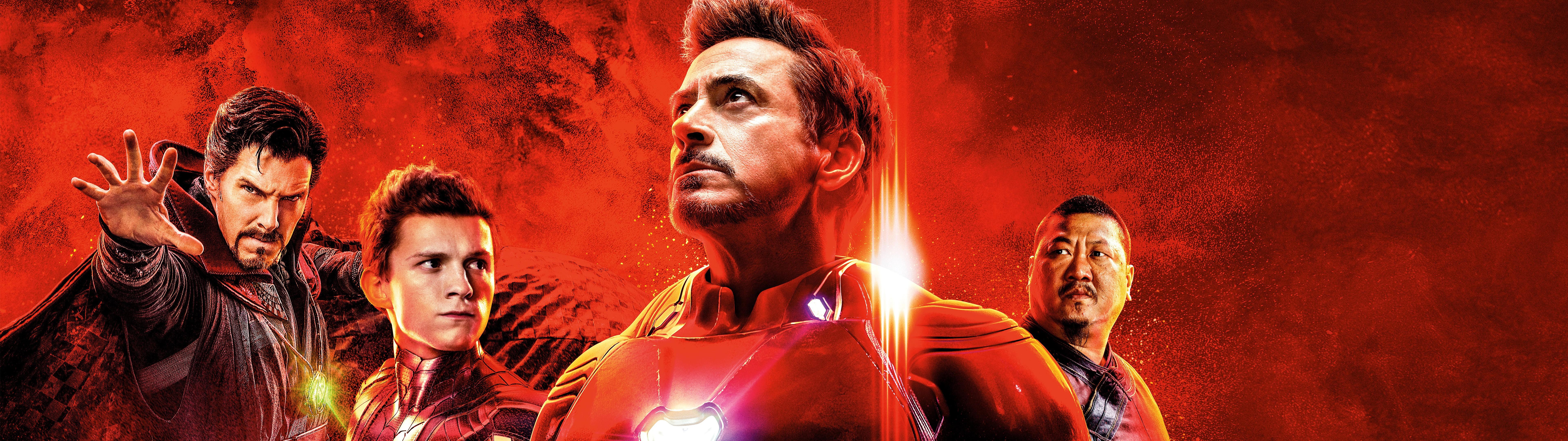 Avengers: Endgame Iron Man Spider Man 8K Wallpaper