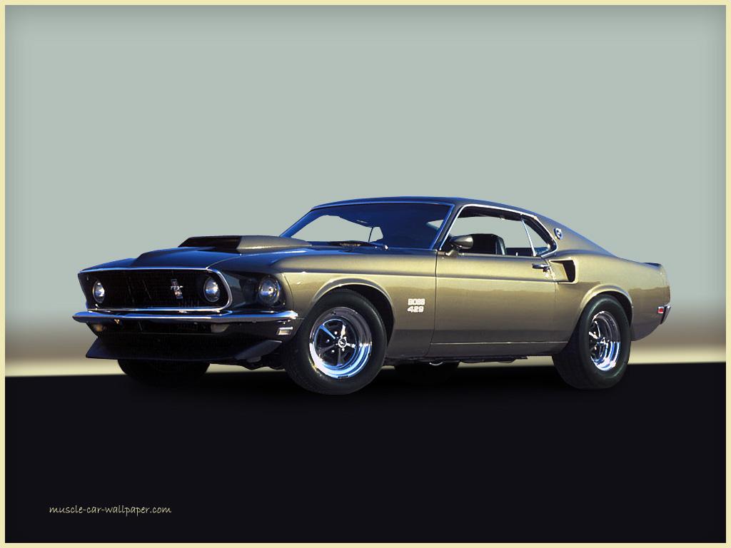 Free download 1969 Ford Mustang Boss 429 Gold Fastback