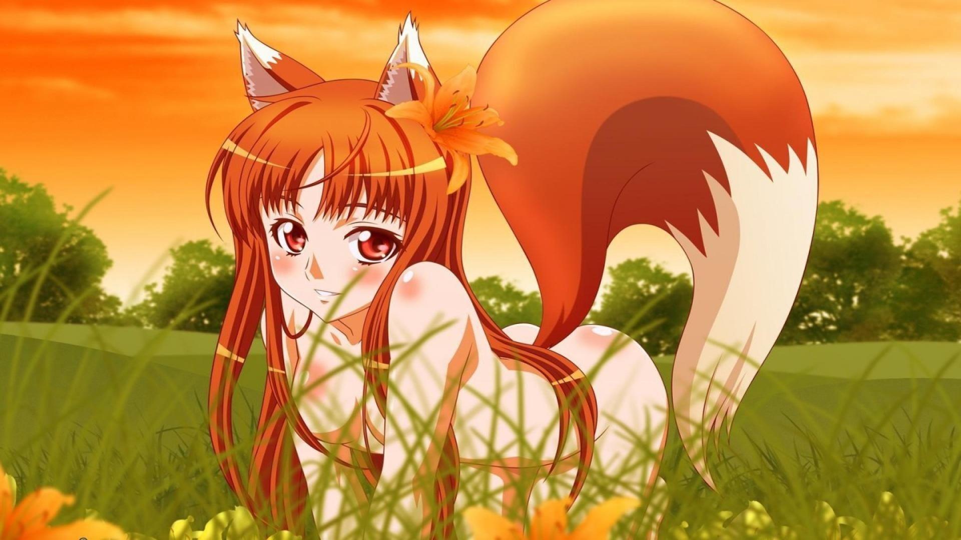 Bambi animal. Anime, Spice, wolf, Fox girl