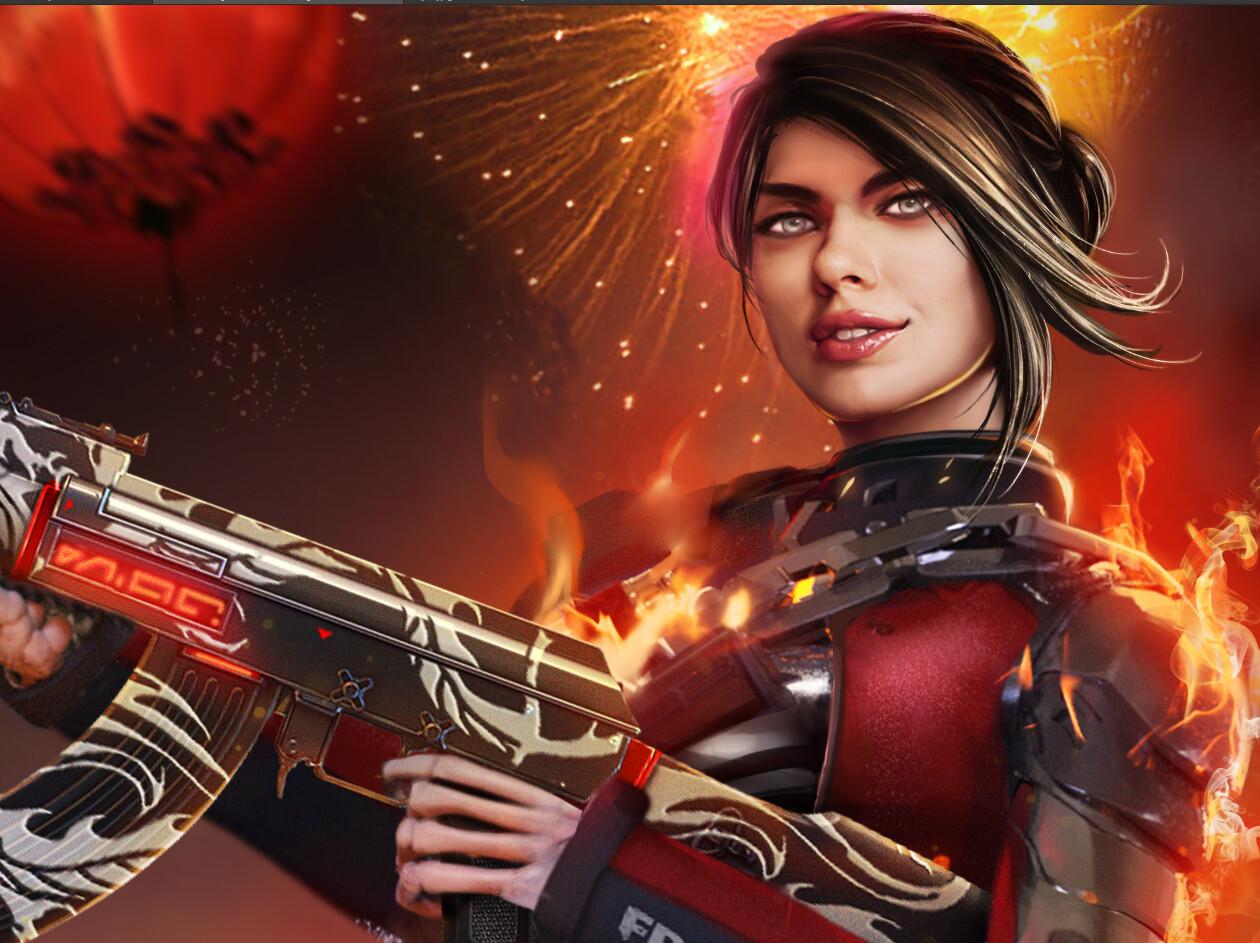 Paloma commission Garena, CuLu Artwork