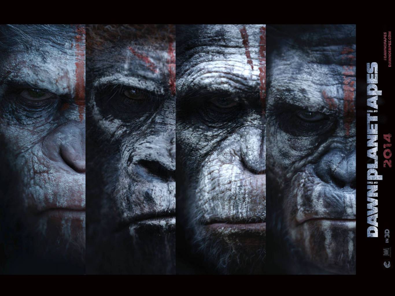 Dawn of the Planet of the Apes Movie HD Wallpaper