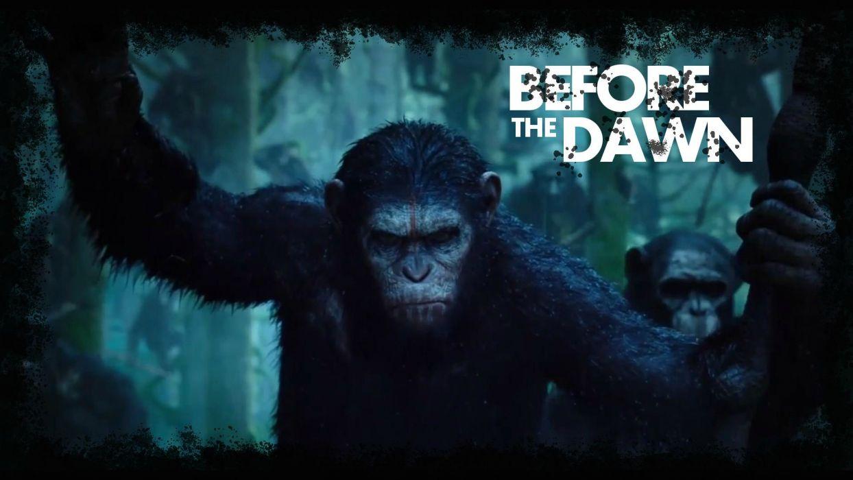 DAWN OF THE APES Action Drama Sci Fi Dawn Planet Apes Monkey