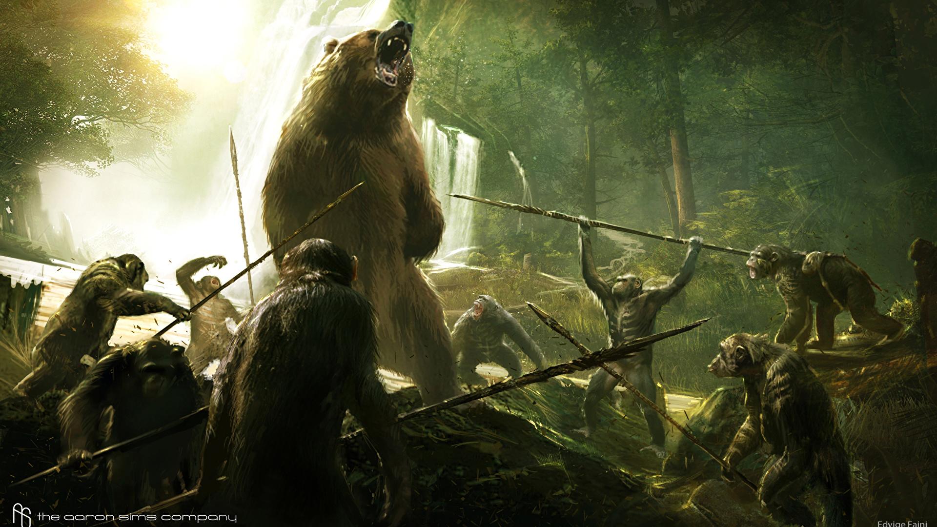 Wallpaper Dawn of the Planet of the Apes Rise of the 1920x1080
