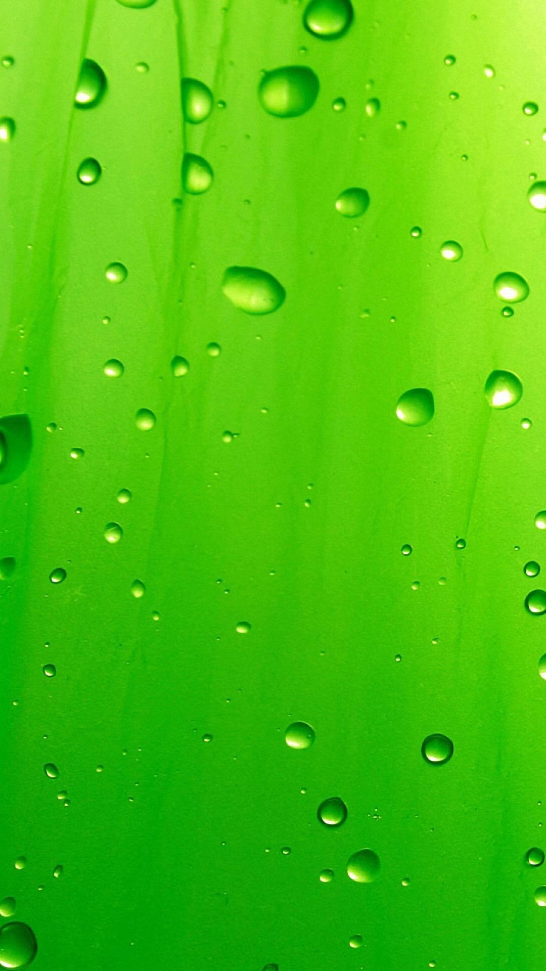 Green Drops galaxy s4 s5 Wallpaper HD 1080x1920