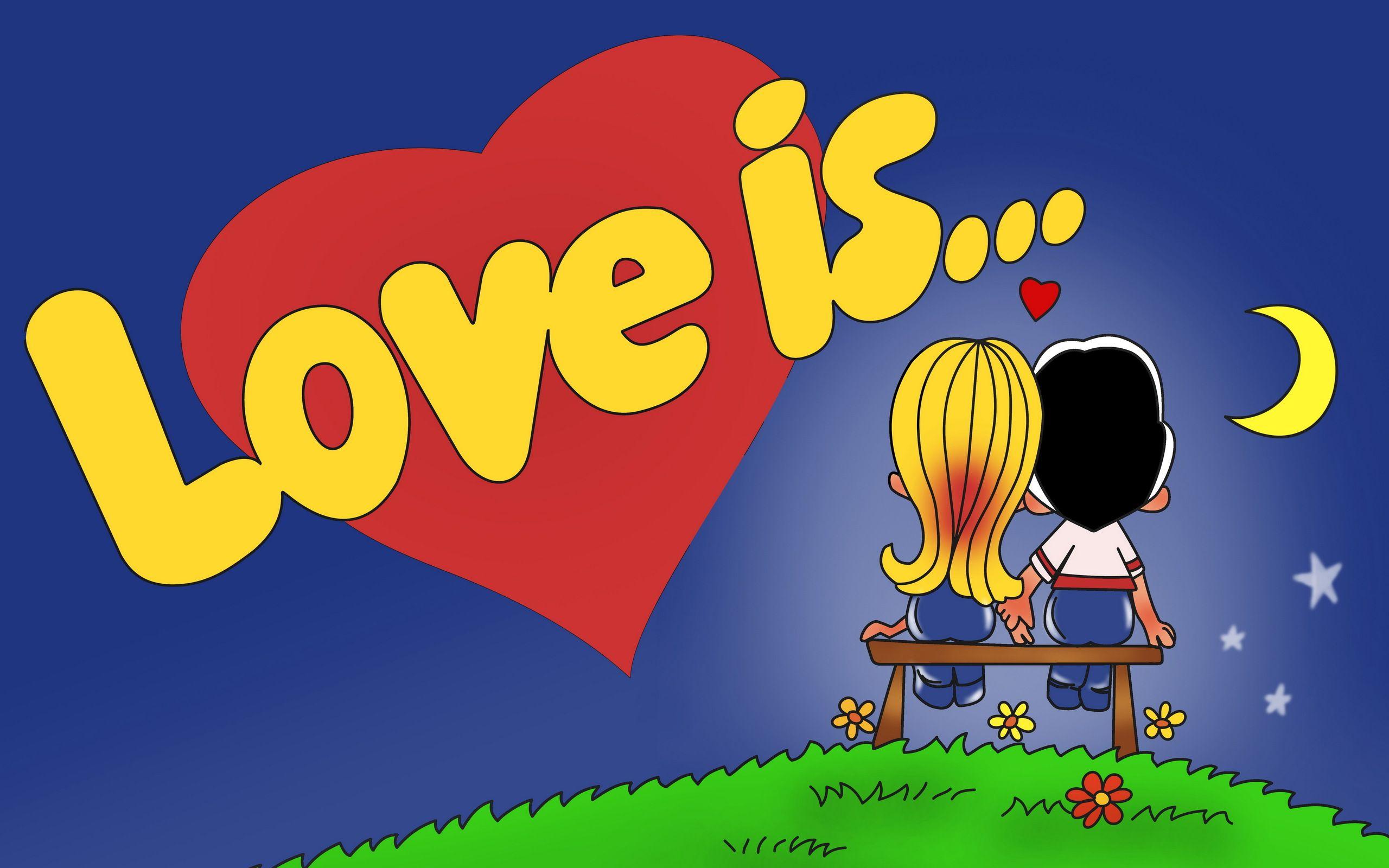 LOVE ♥ ♥ ♥. Love is cartoon