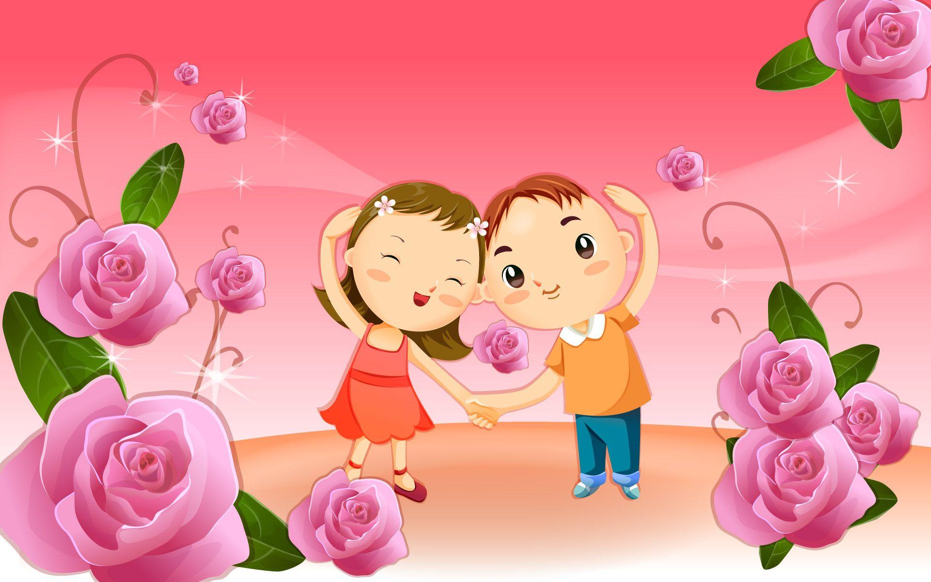 Love Cartoon Wallpaper