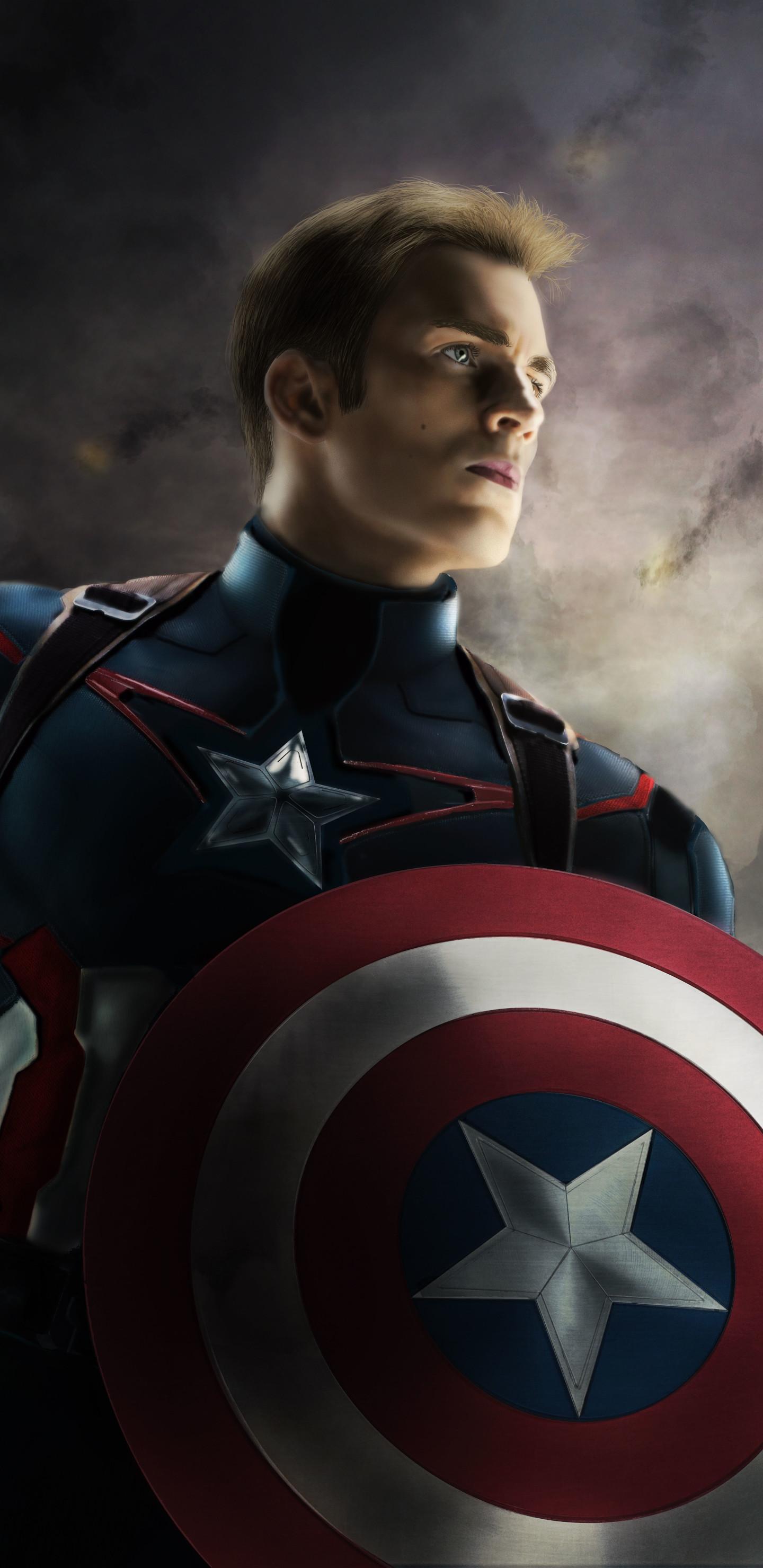 Captain America 5k Art Samsung Galaxy Note 9, 8, S9
