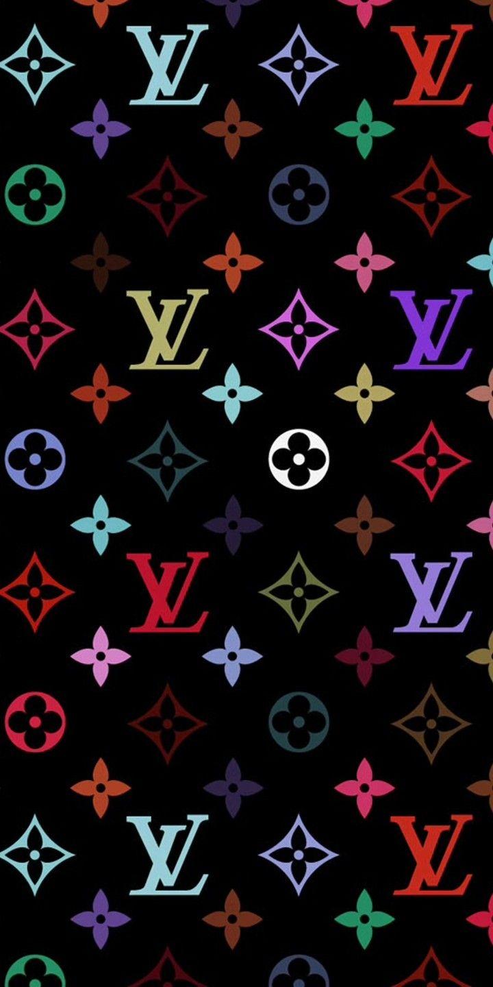 Download wallpapers Louis Vuitton violet logo, 4k, violet