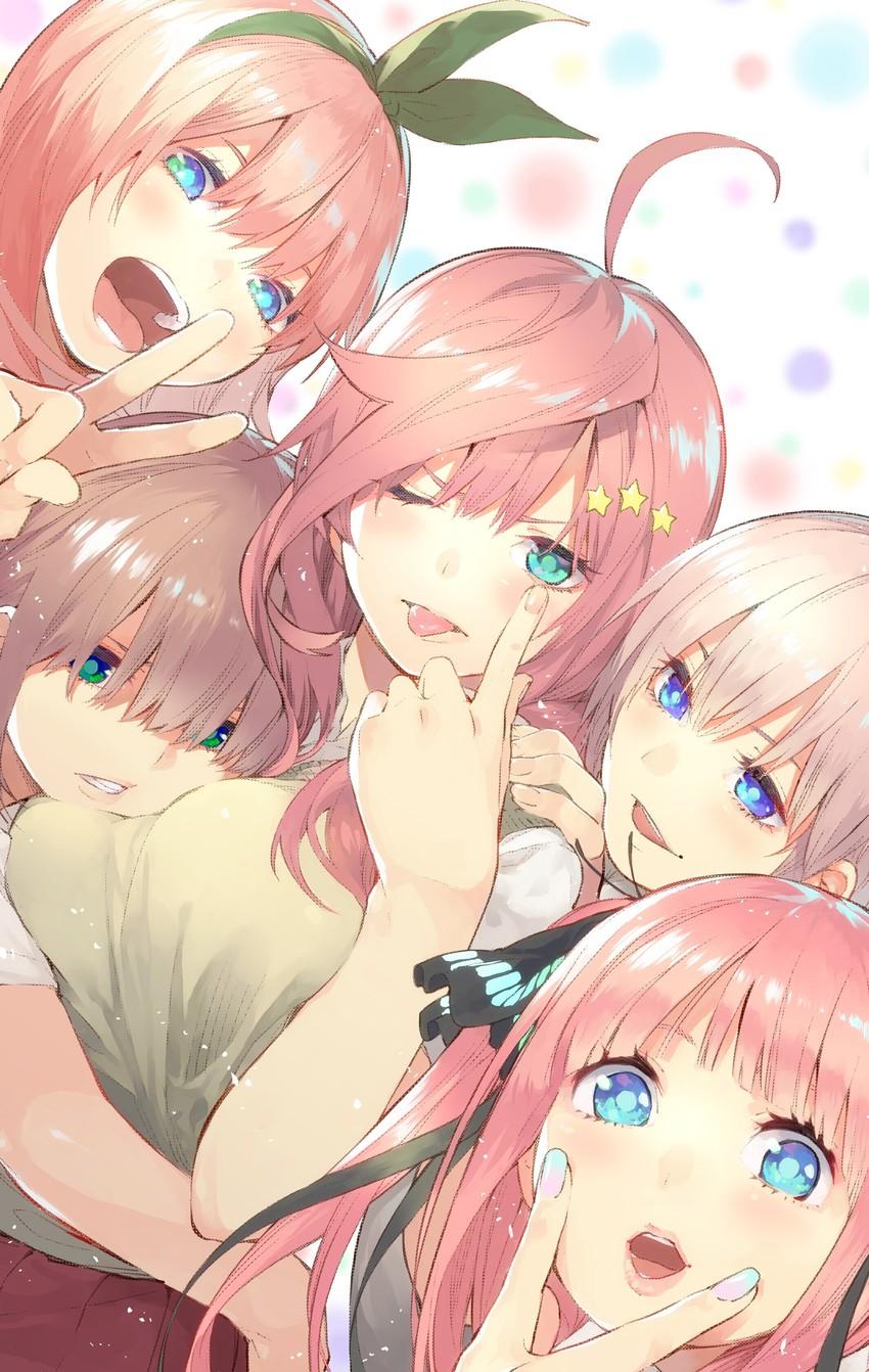 nakano miku, nakano nino, nakano yotsuba, nakano itsuki
