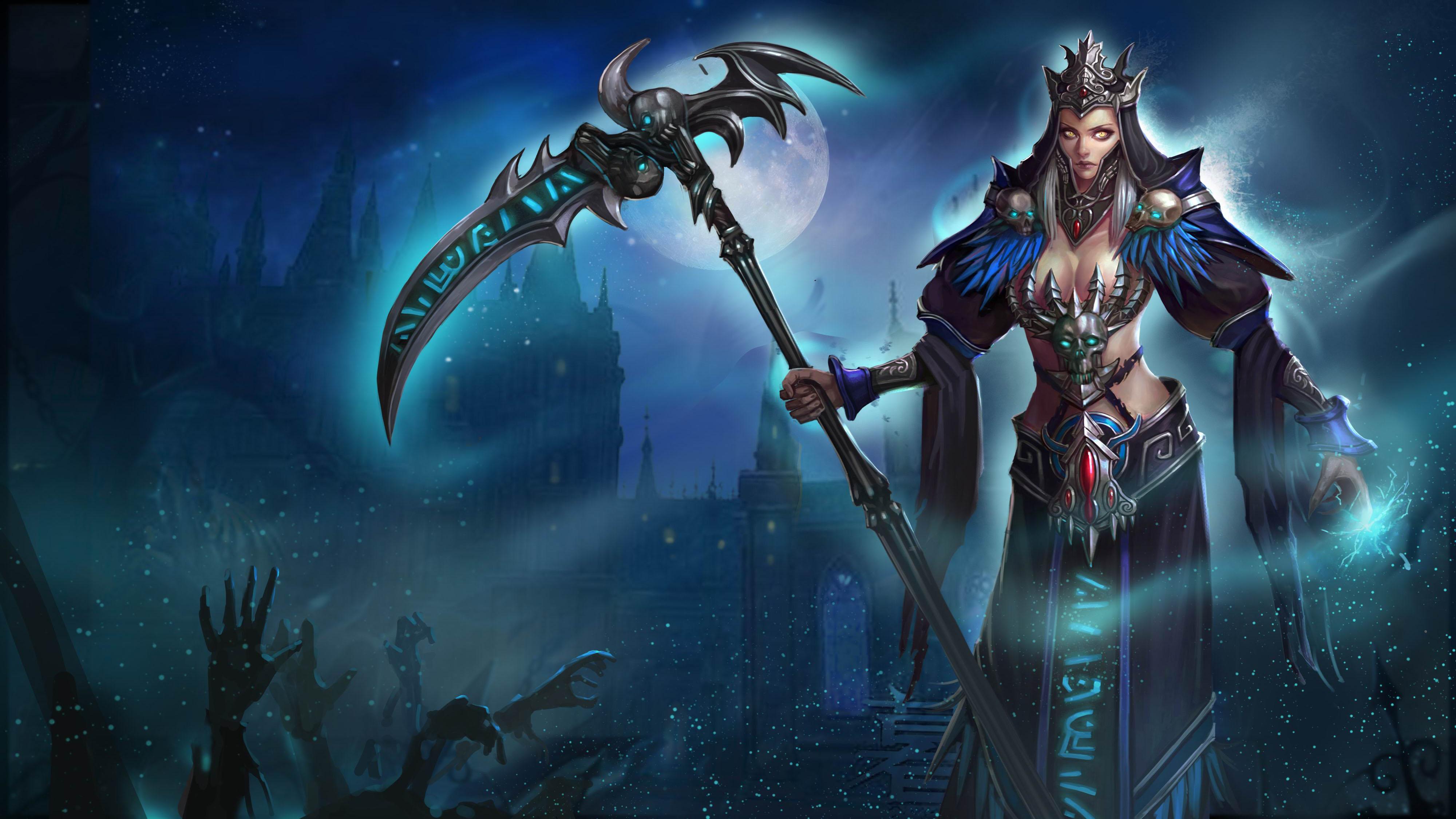 Hela Demon From Hell Harvest Soul League Of Angels 2 Desktop