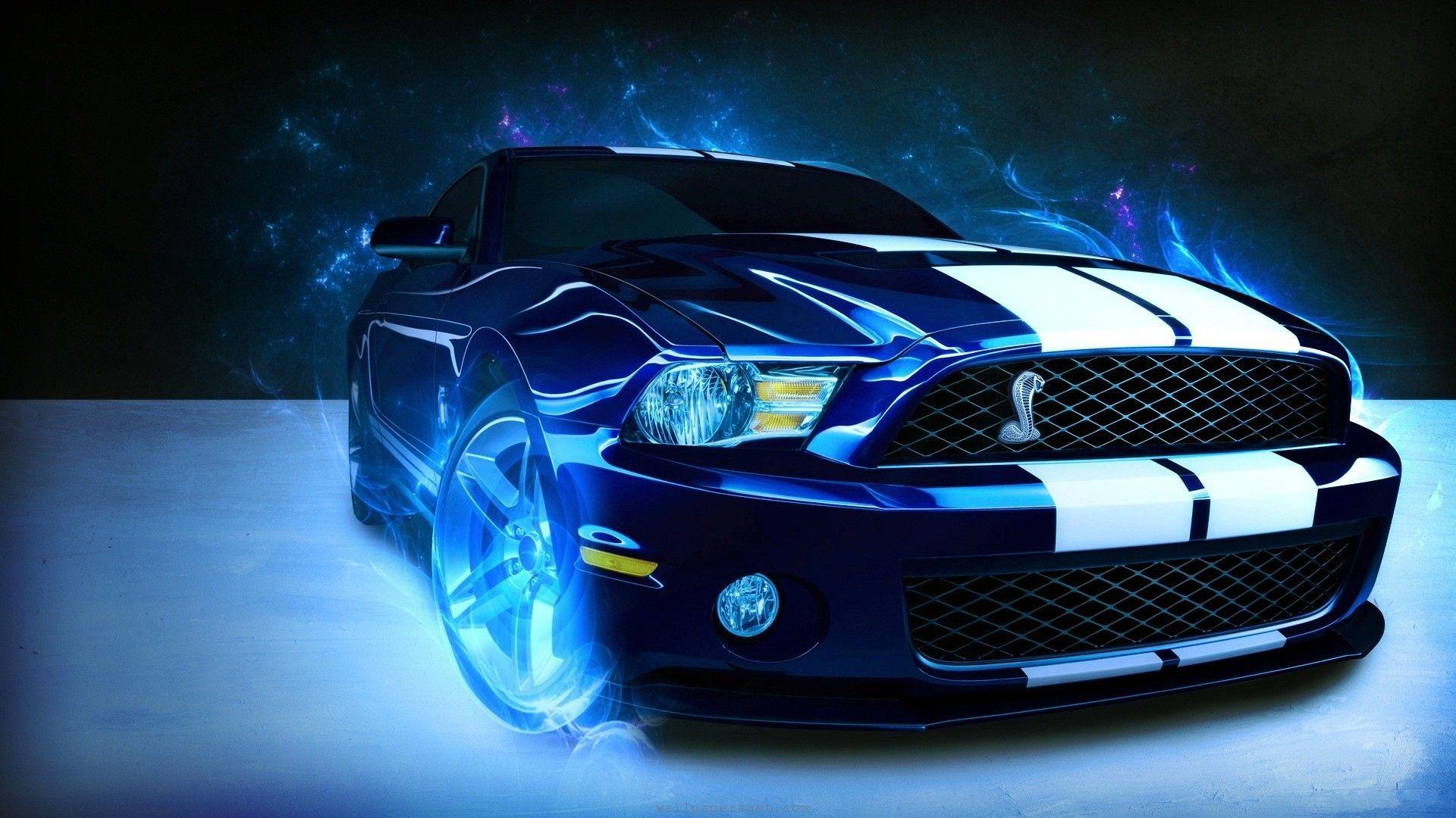 Ford Mustang Blue Laptop Wallpaper Free Ford Mustang Blue Laptop Background