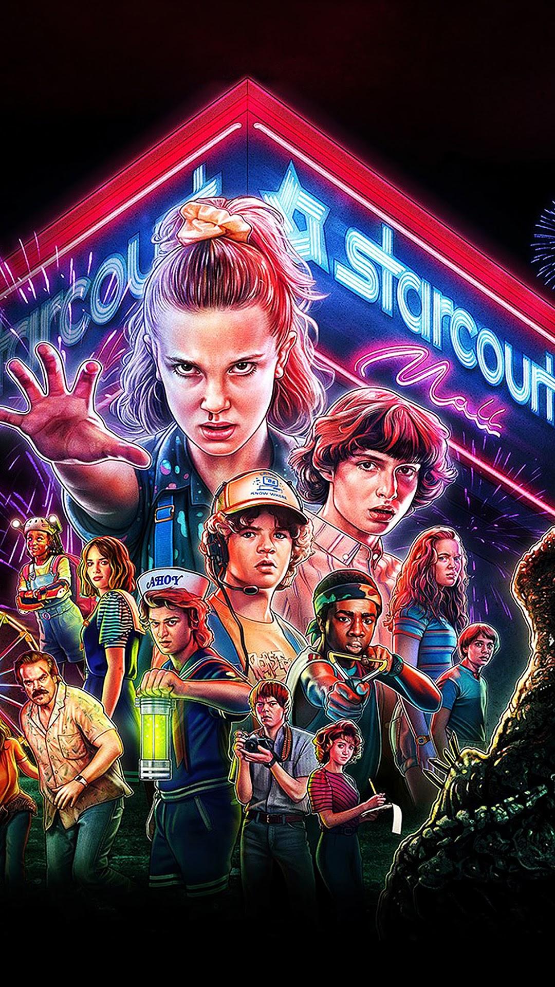 Stranger Things Characters Wallpaper