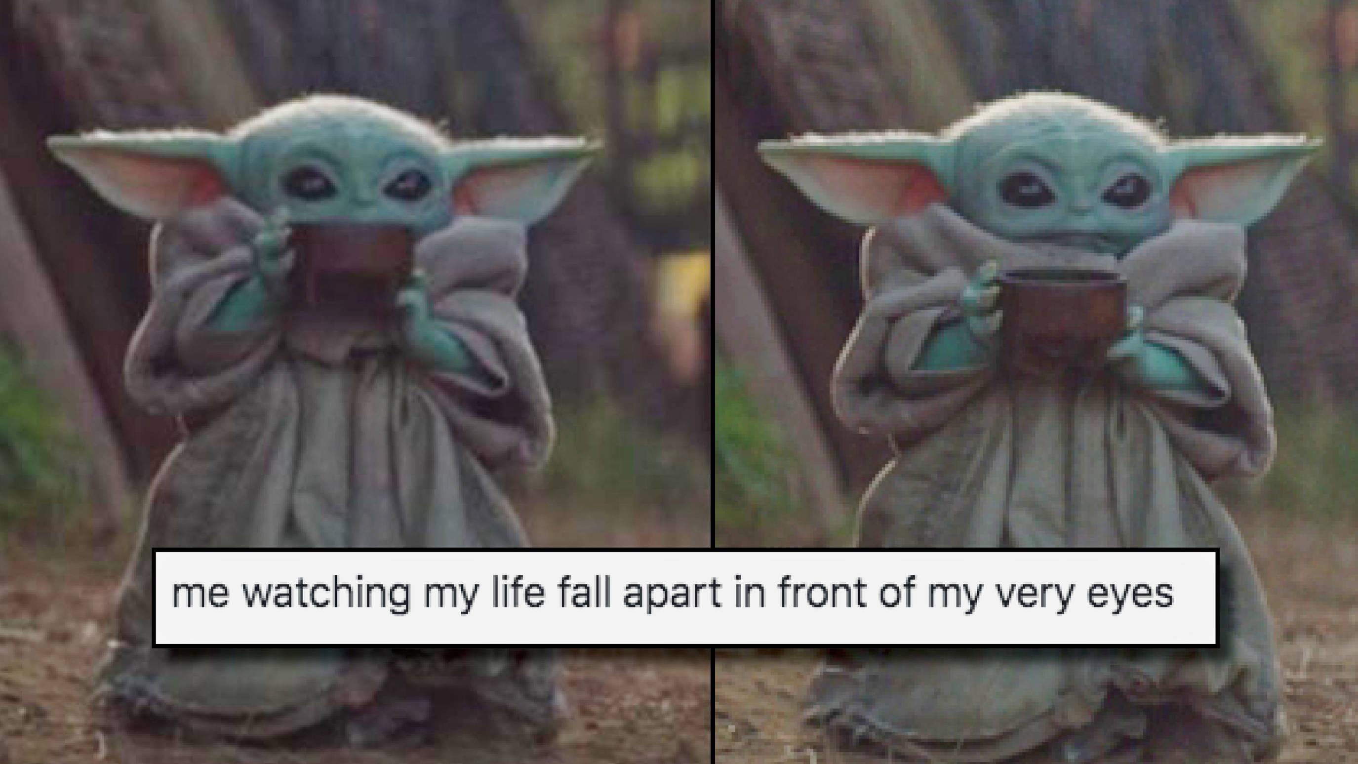 Baby Yoda drinking soup memes are the purest thing on