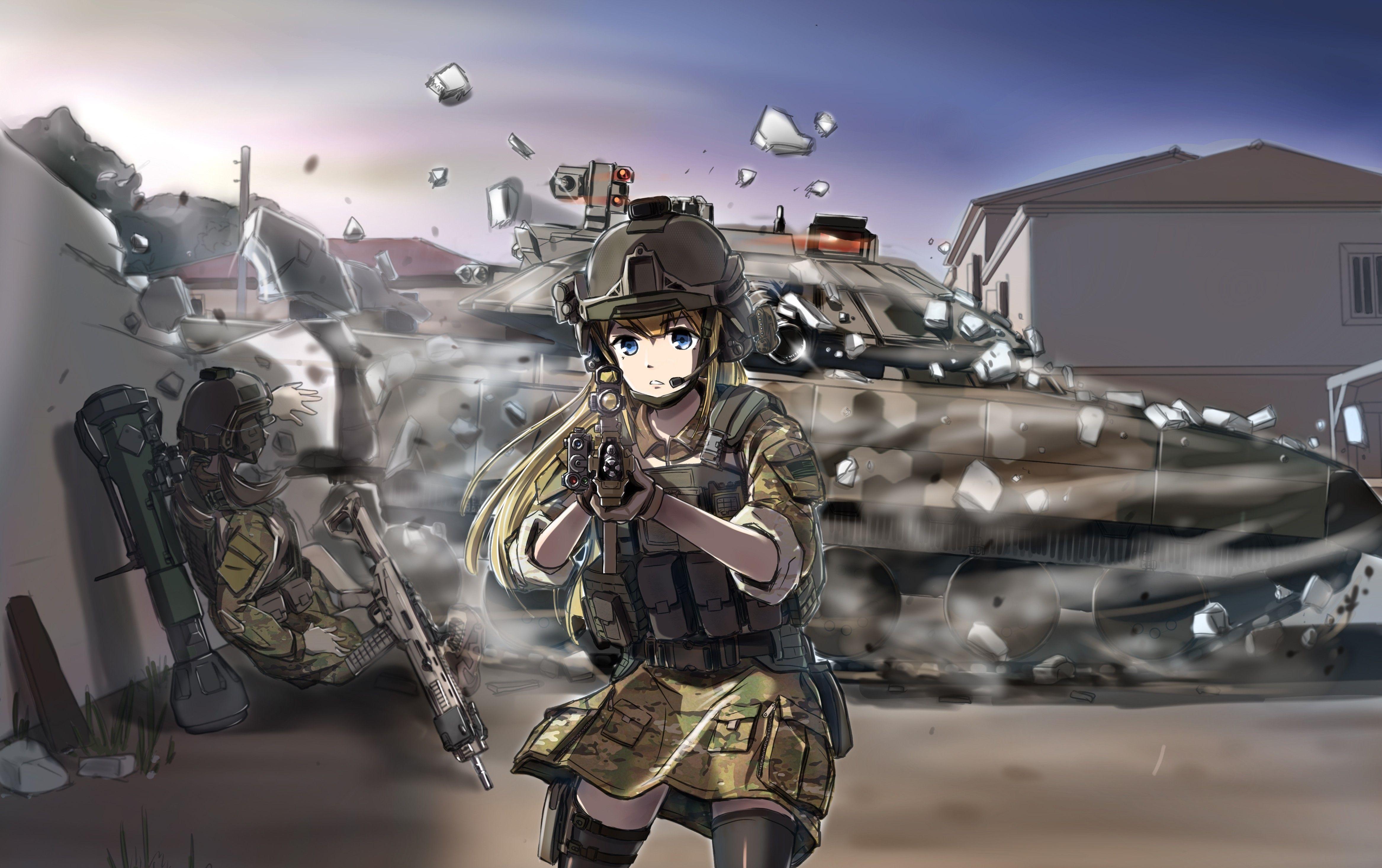 Tactical Anime Girl Wallpapers - Wallpaper Cave