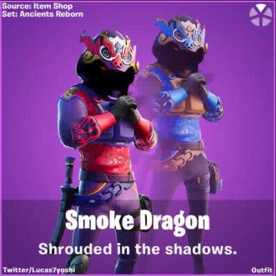 Smoke Dragon Fortnite wallpaper