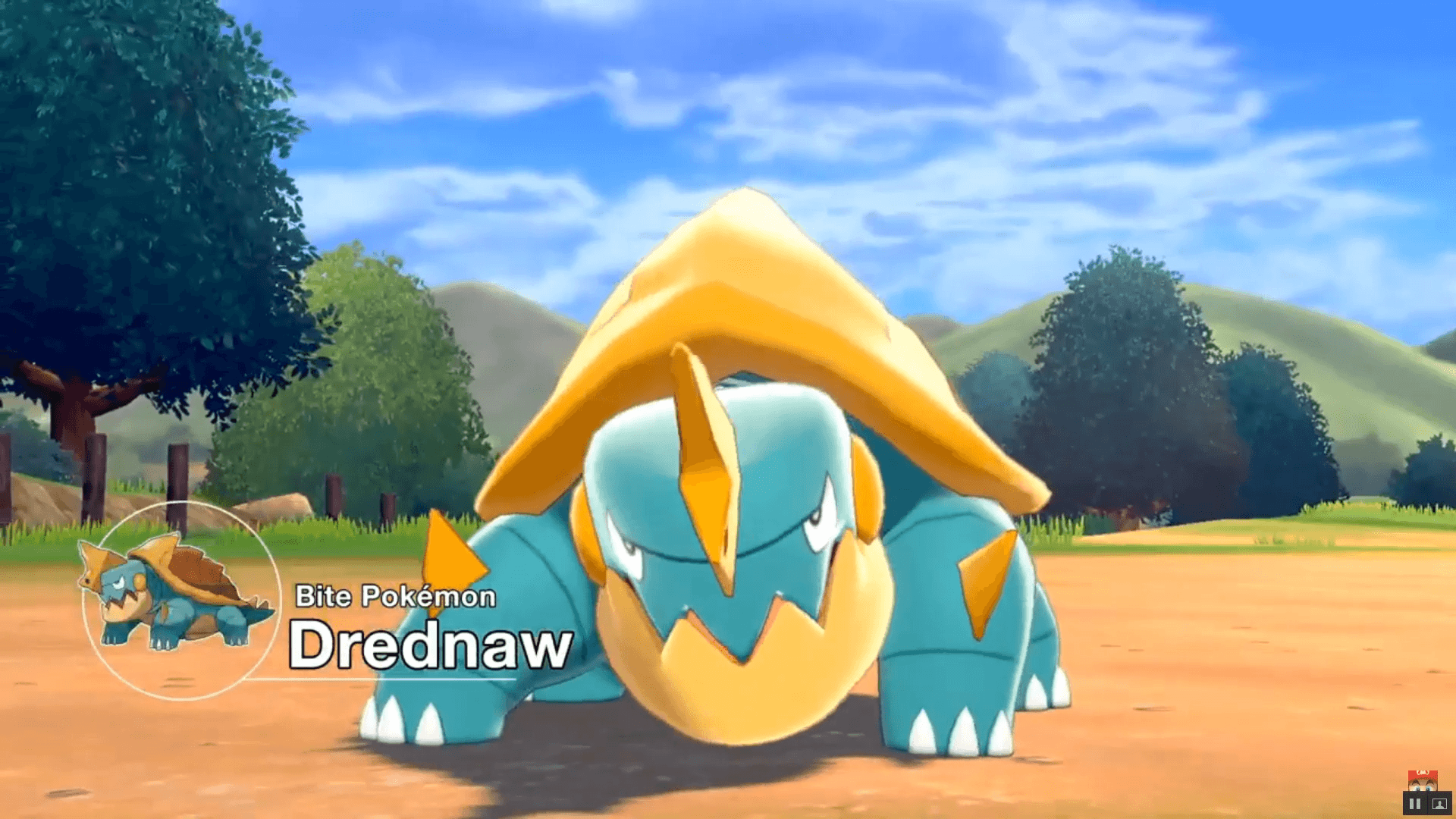 New Pokemon sword and Shield bite pokemon: Drednaw