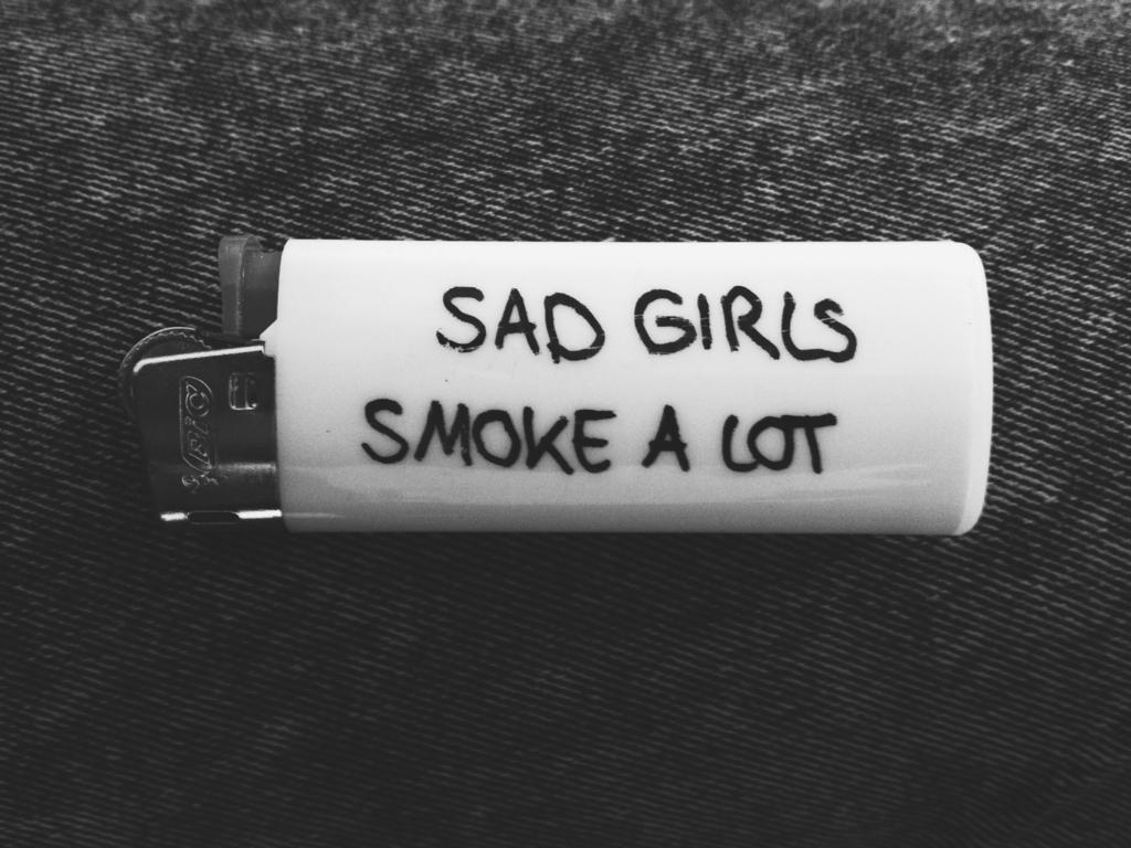 Sad girls smoke a lot