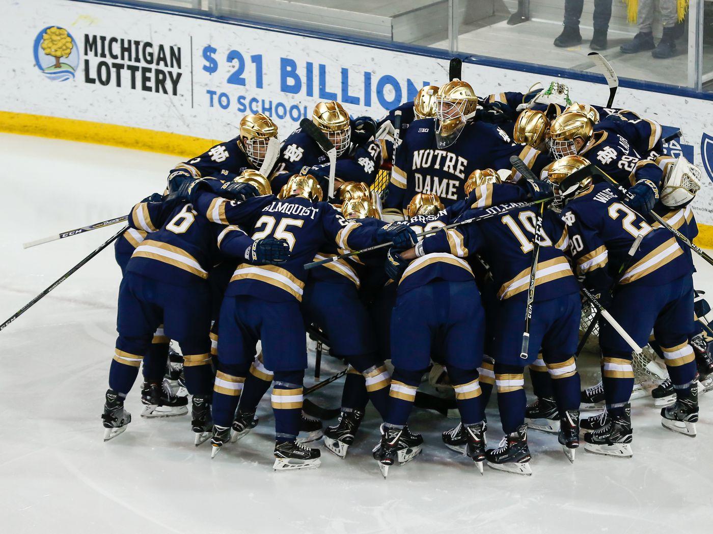 Notre Dame Hockey: B1G Timers Foot Down