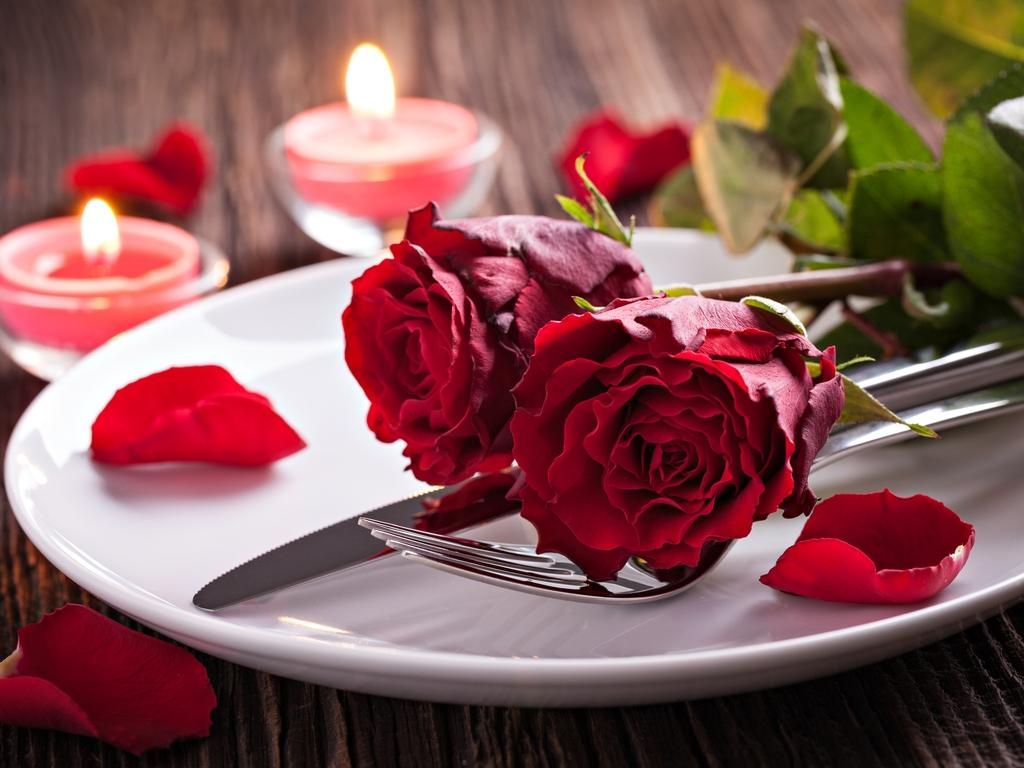Candle Glass Valentine Wallpaper