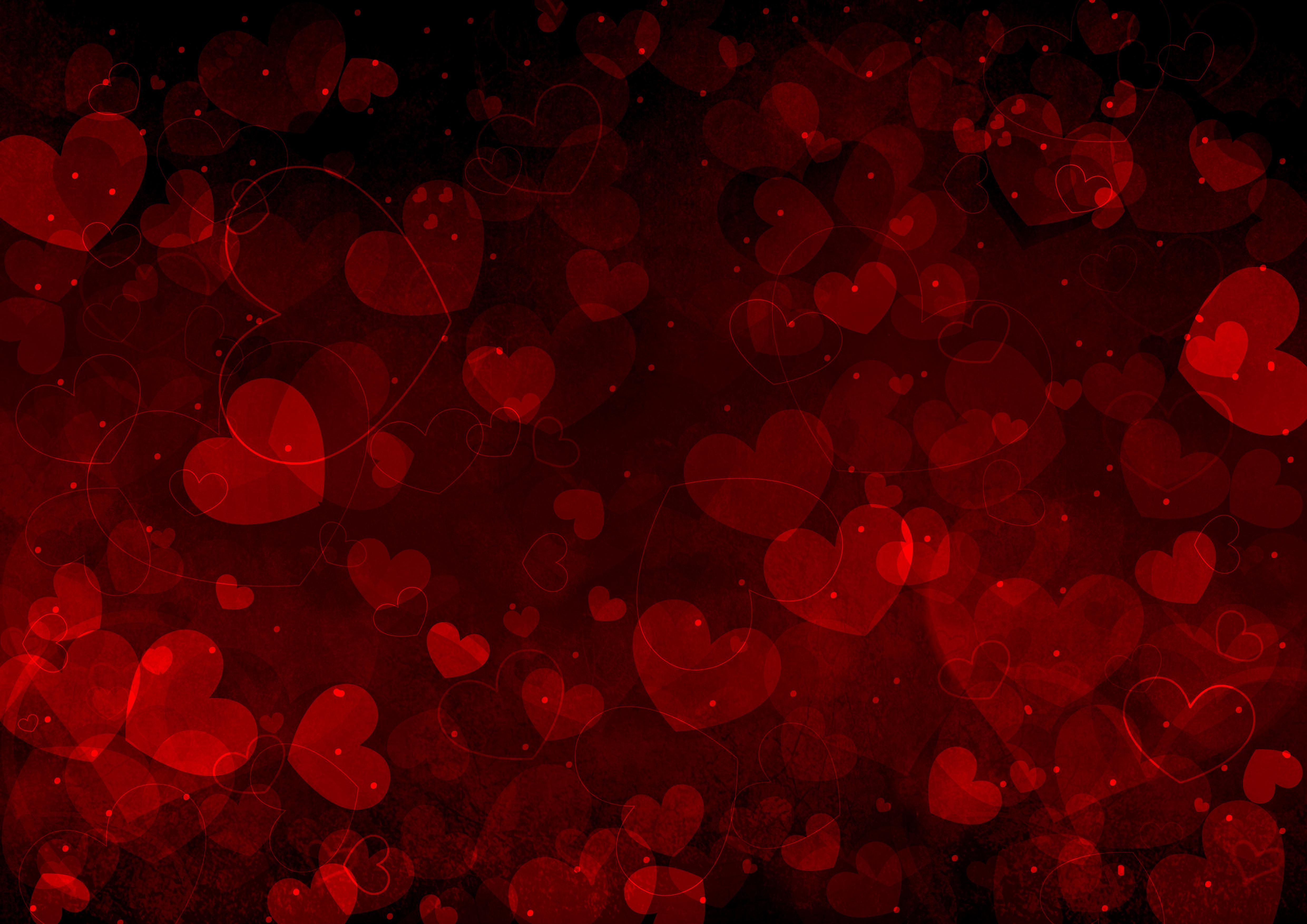 red, valentines day, love, hearts wallpaper