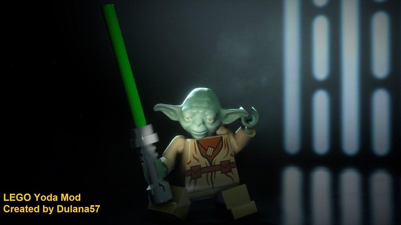 A Modder's Added Lego Yoda To 'Star Wars Battlefront 2