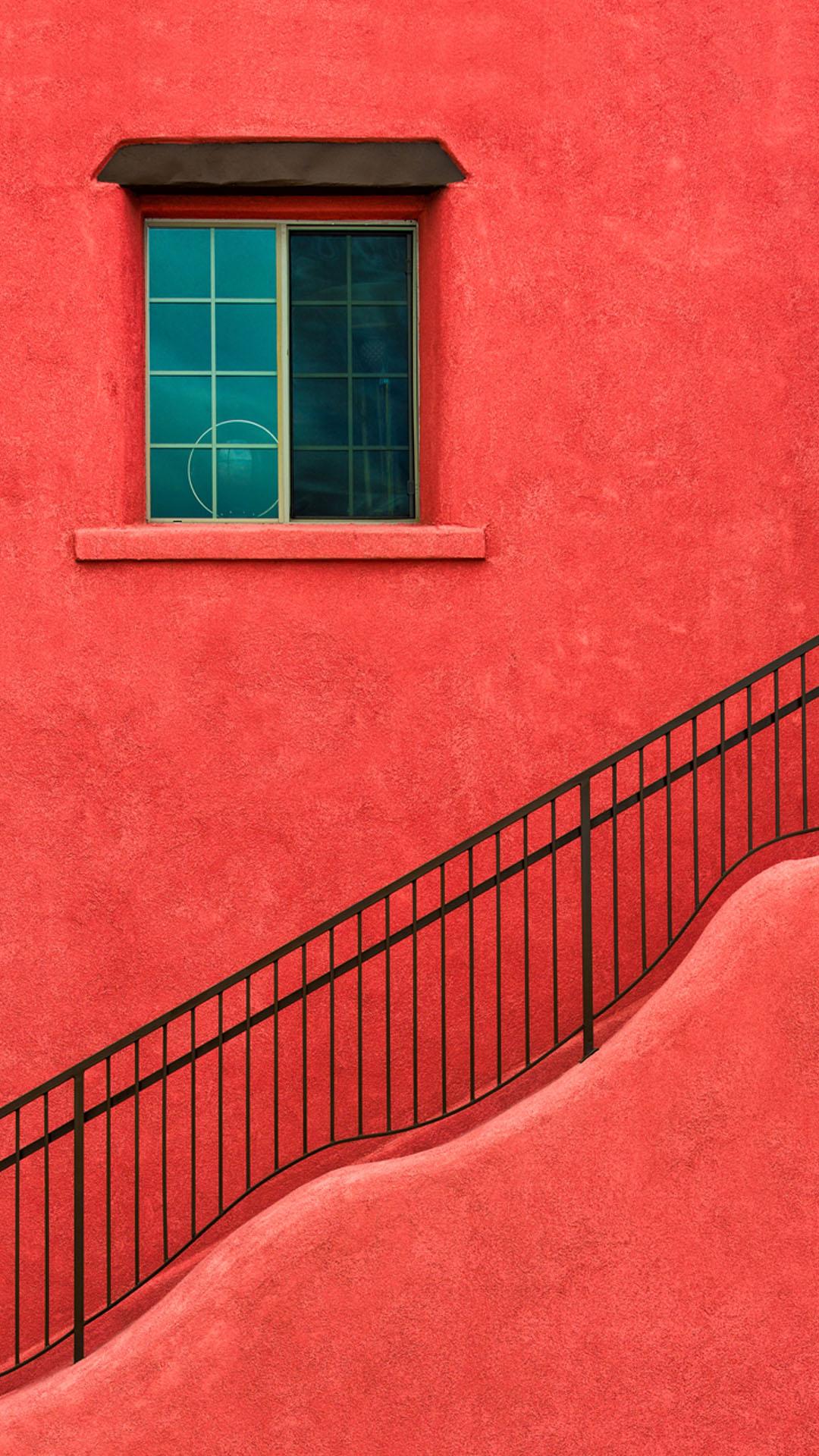 Red House Wall Window Stairs iPhone 6 Plus HD Wallpaper HD